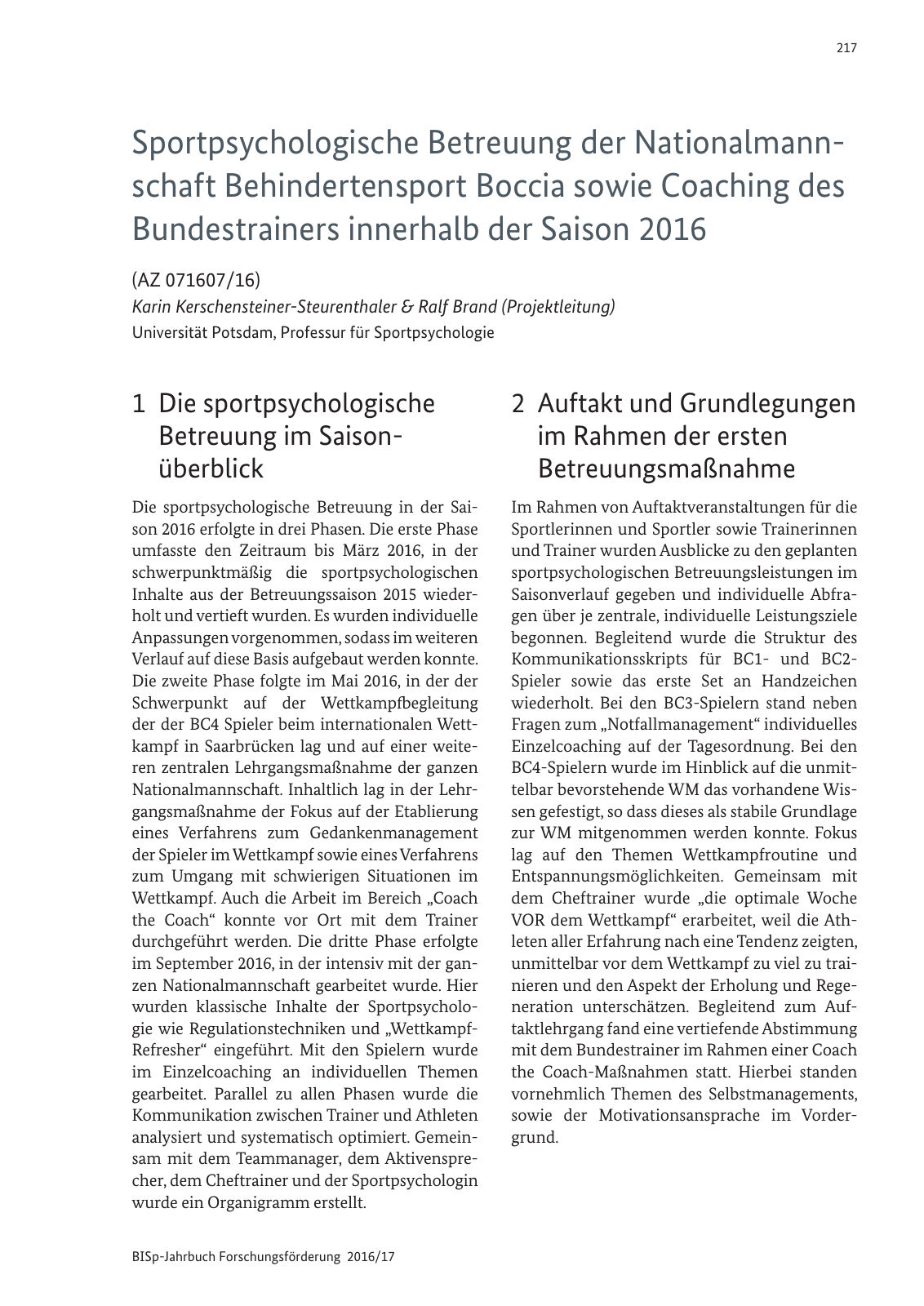Vorschau BISp-Jahrbuch 2016/2017 Seite 219