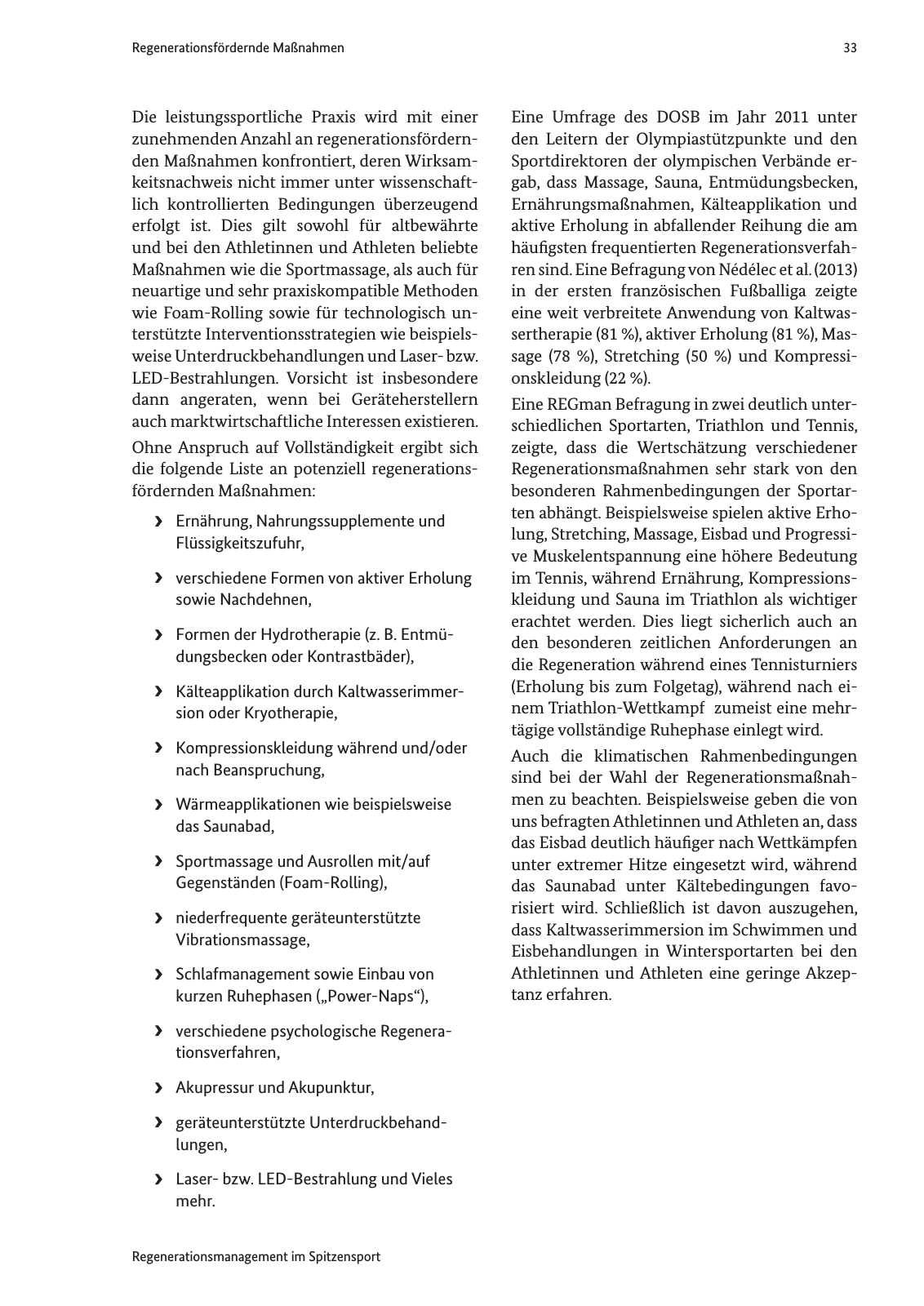 Vorschau Handreichung Regmann / Regenerationsmanagement im Spitzensport Seite 34