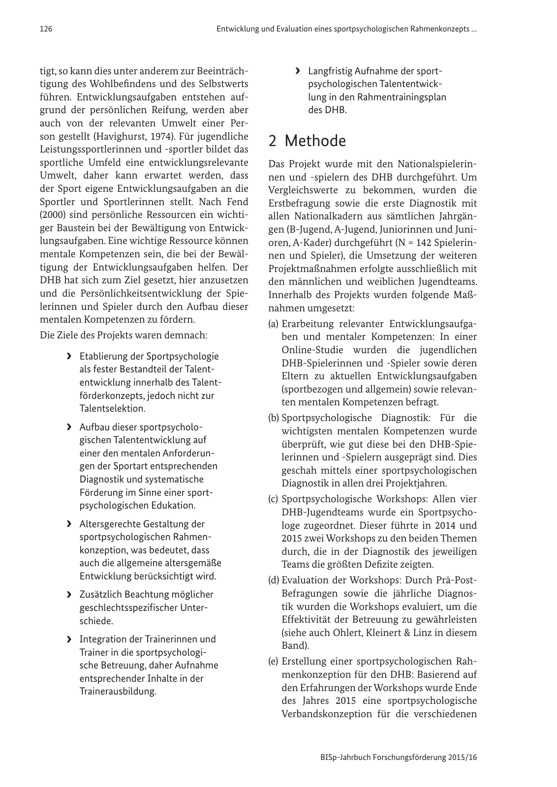Vorschau BISp-Jahrbuch Forschungsförderung 2015/16 Seite 128