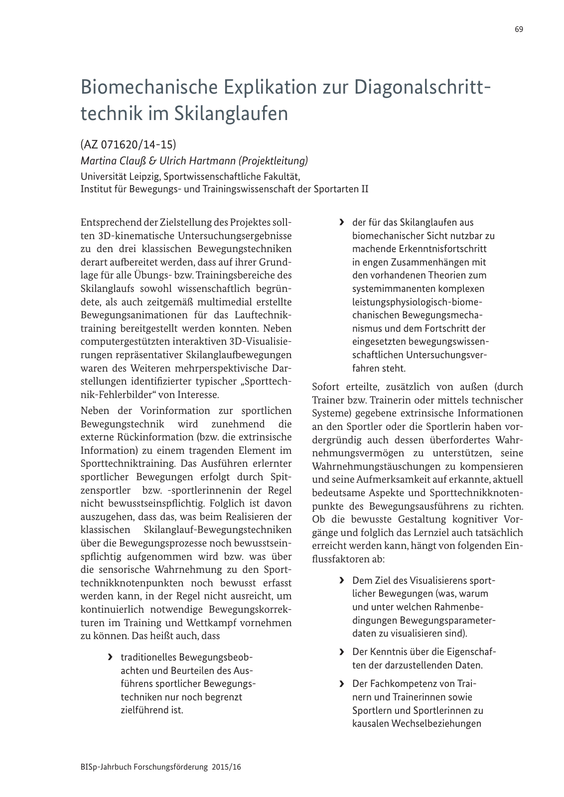Vorschau BISp-Jahrbuch Forschungsförderung 2015/16 Seite 71