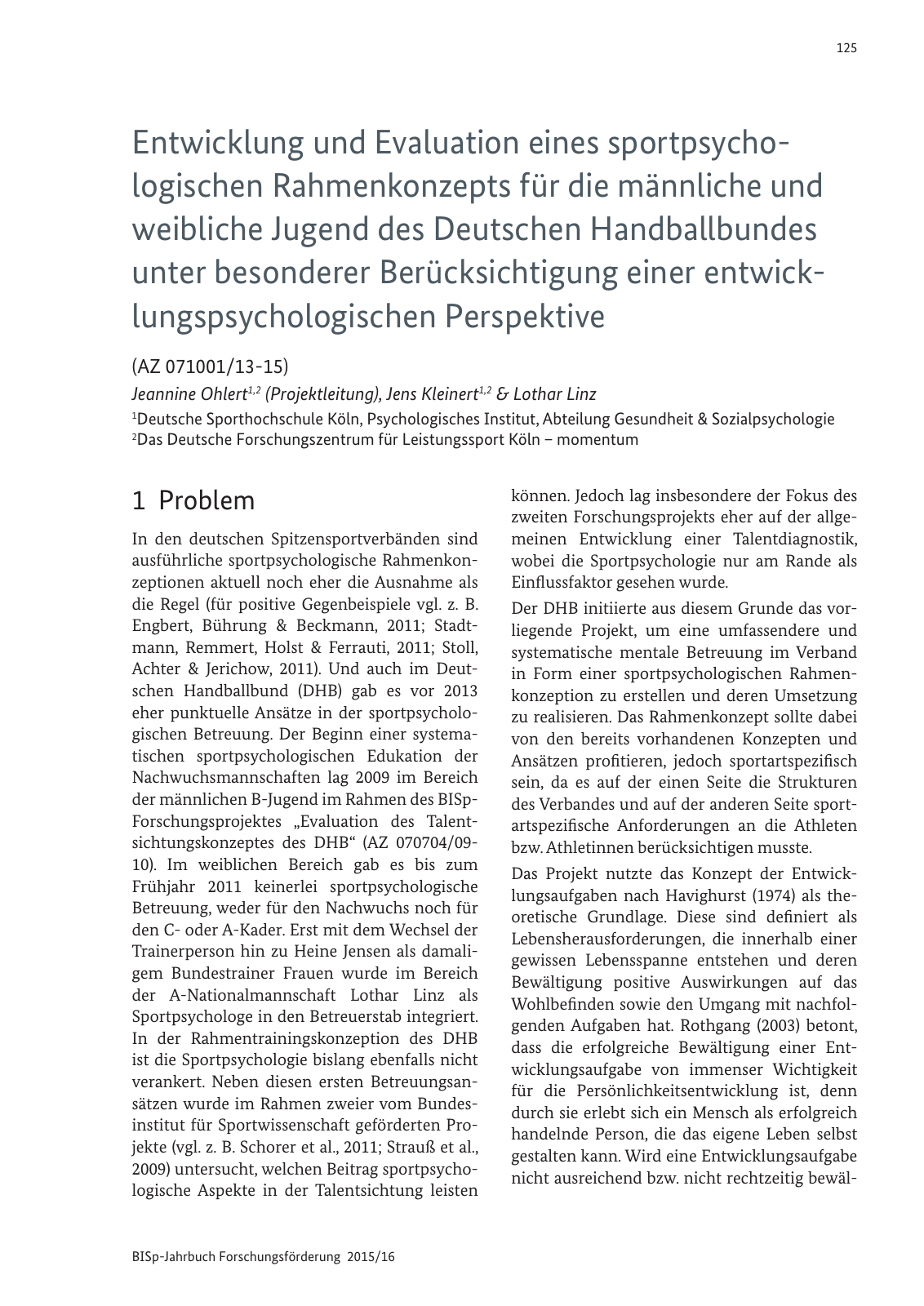 Vorschau BISp-Jahrbuch Forschungsförderung 2015/16 Seite 127