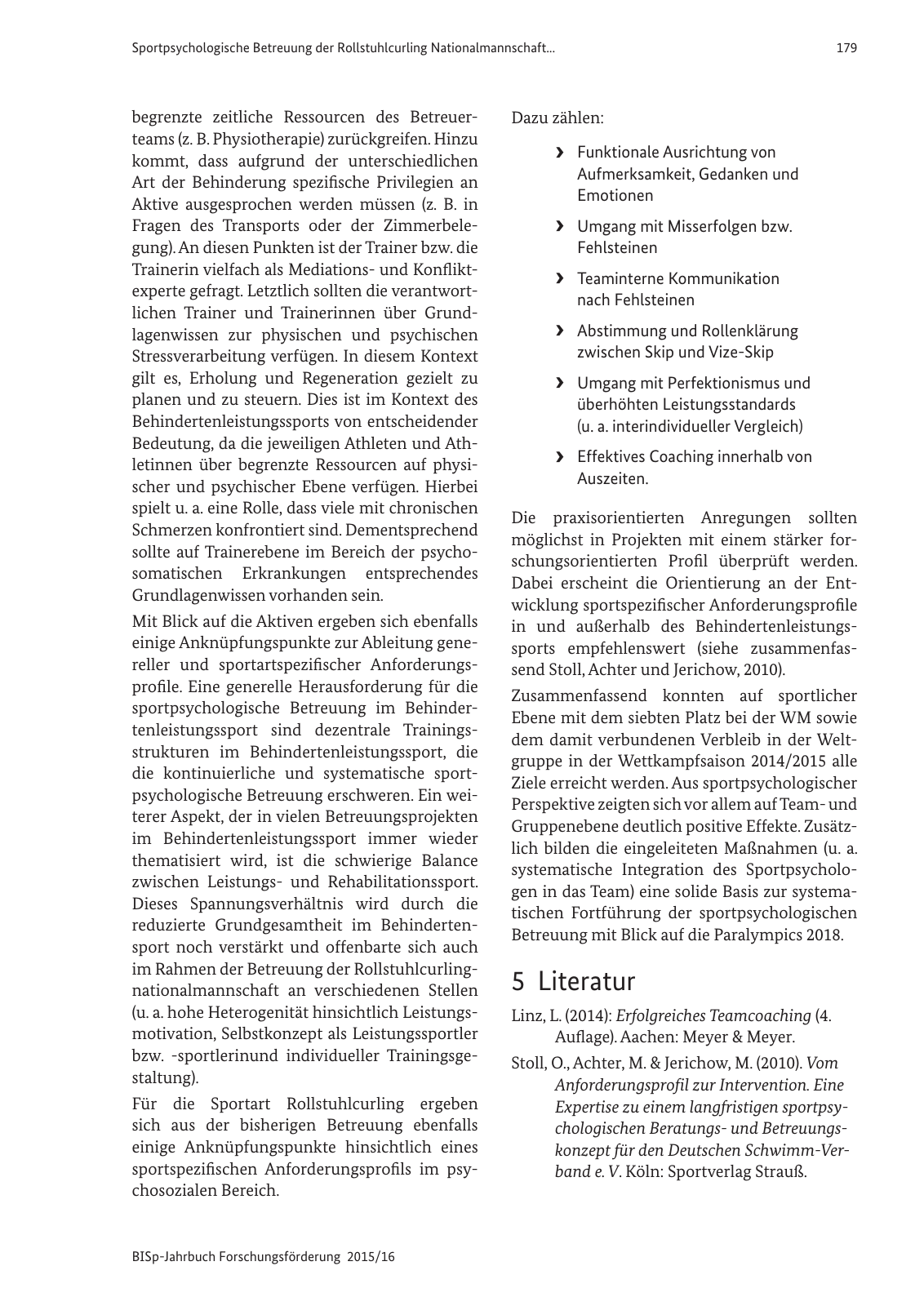 Vorschau BISp-Jahrbuch Forschungsförderung 2015/16 Seite 181