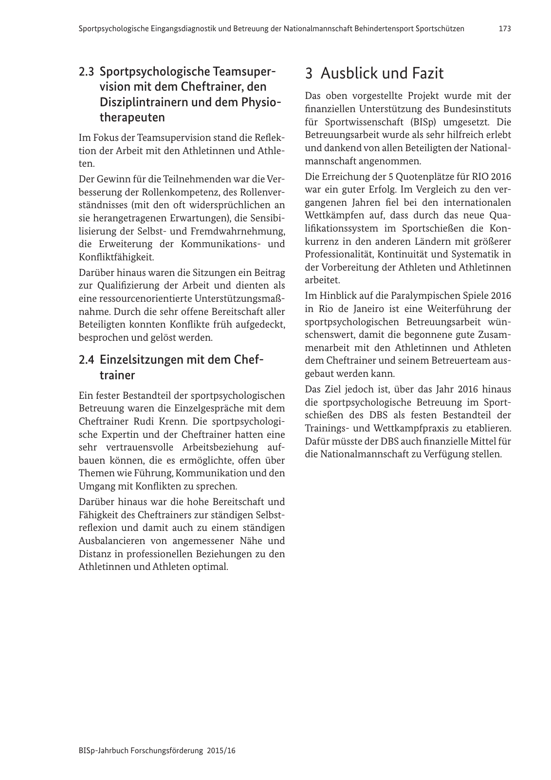 Vorschau BISp-Jahrbuch Forschungsförderung 2015/16 Seite 175