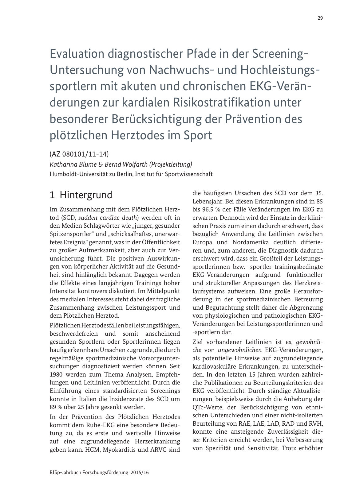 Vorschau BISp-Jahrbuch Forschungsförderung 2015/16 Seite 31