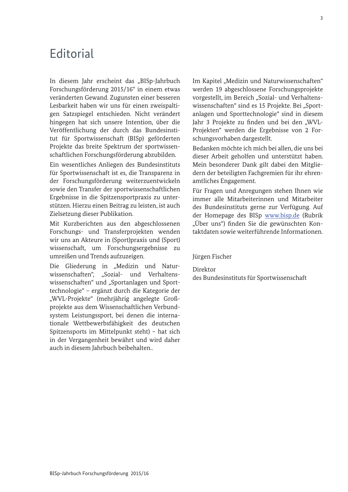 Vorschau BISp-Jahrbuch Forschungsförderung 2015/16 Seite 5
