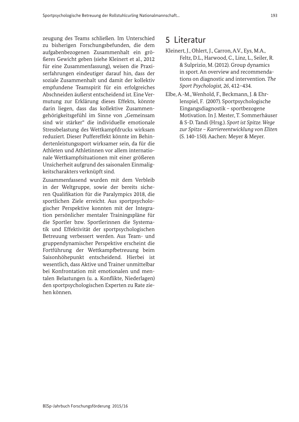 Vorschau BISp-Jahrbuch Forschungsförderung 2015/16 Seite 195