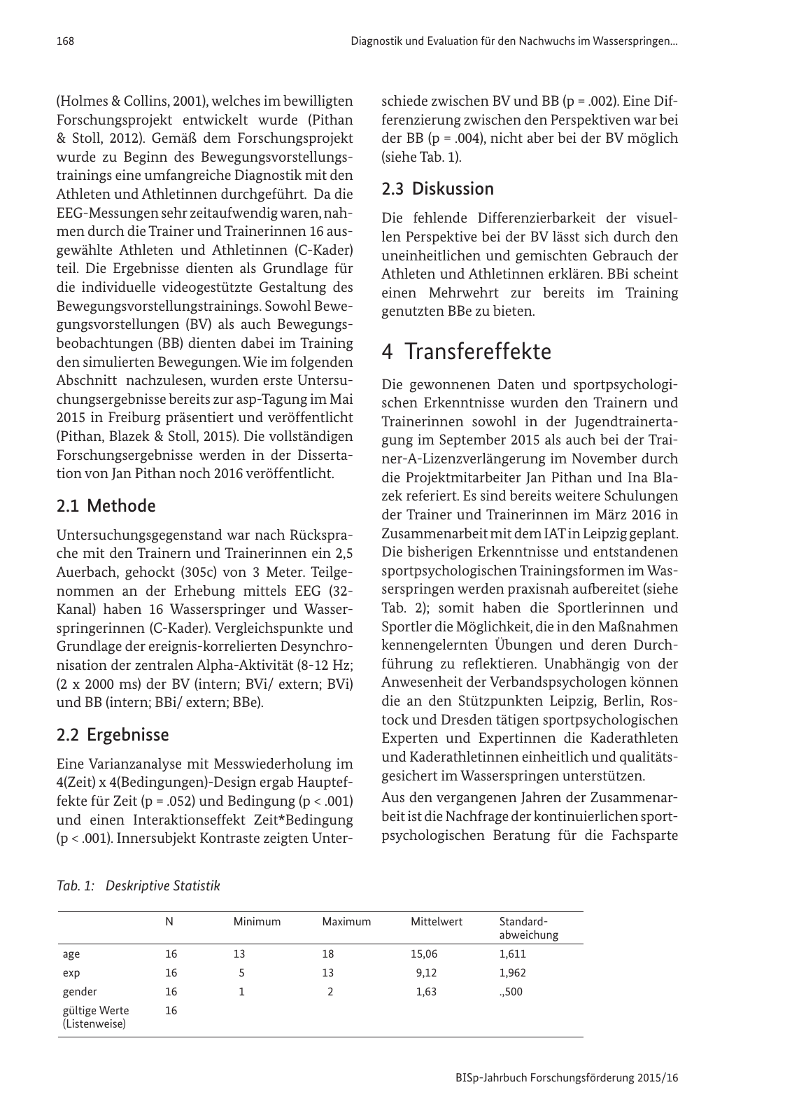Vorschau BISp-Jahrbuch Forschungsförderung 2015/16 Seite 170