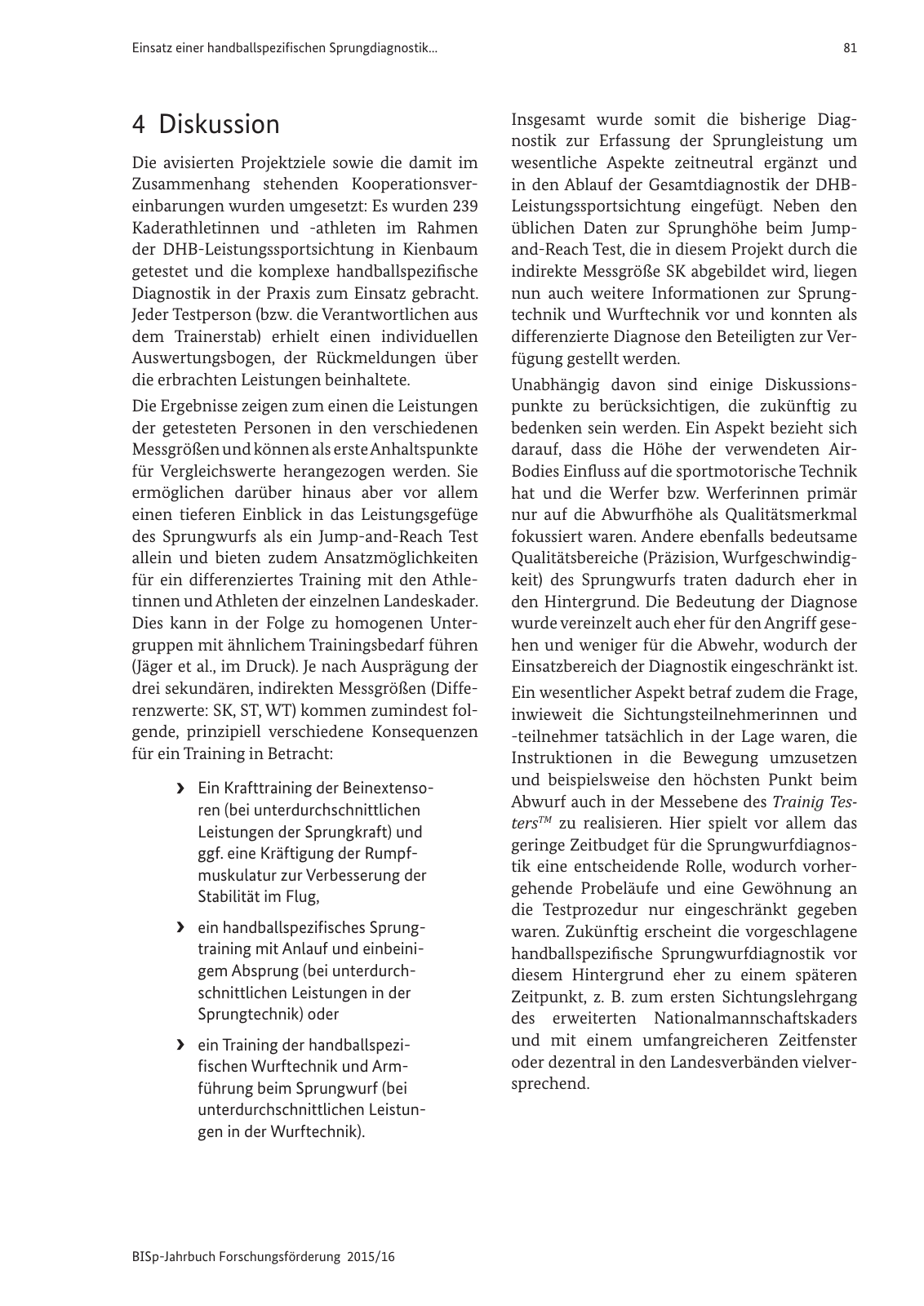 Vorschau BISp-Jahrbuch Forschungsförderung 2015/16 Seite 83