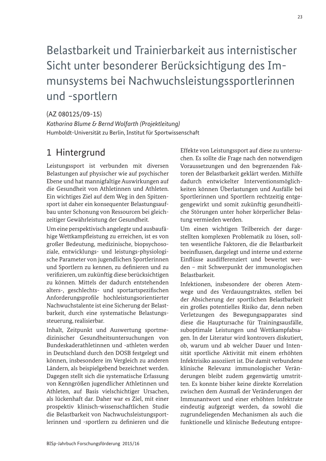 Vorschau BISp-Jahrbuch Forschungsförderung 2015/16 Seite 25