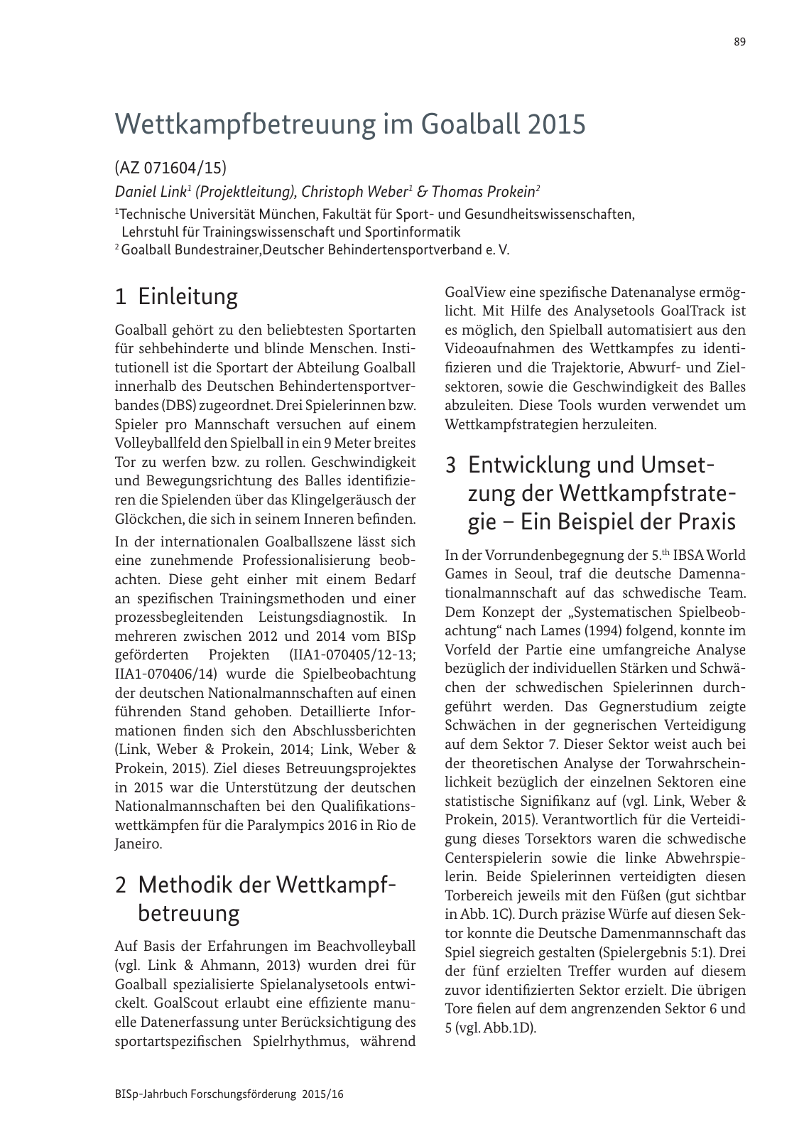 Vorschau BISp-Jahrbuch Forschungsförderung 2015/16 Seite 91