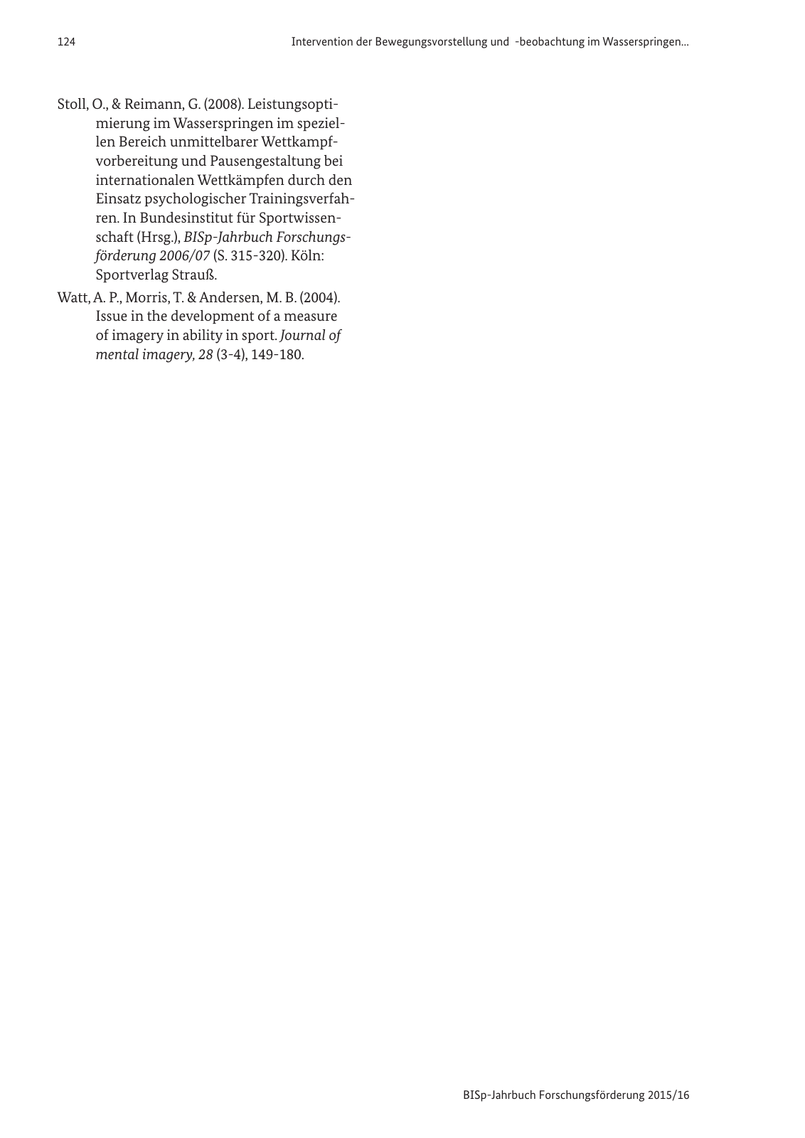 Vorschau BISp-Jahrbuch Forschungsförderung 2015/16 Seite 126