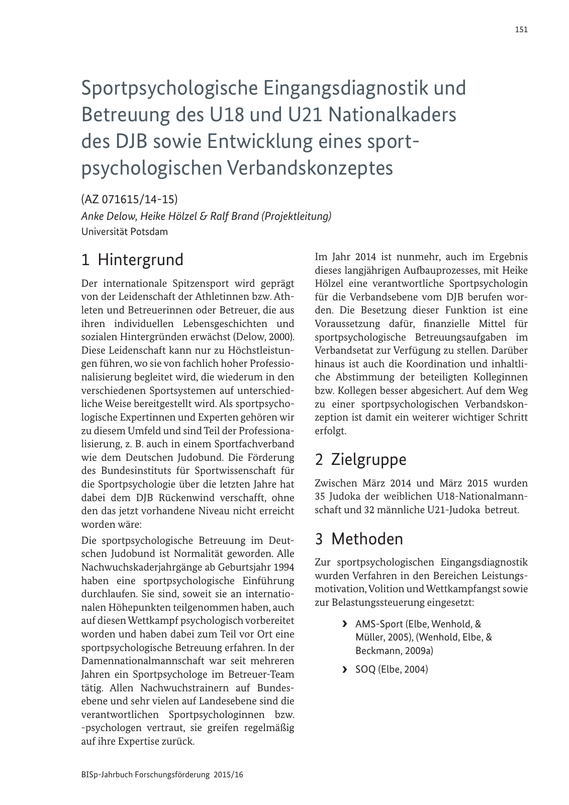 Vorschau BISp-Jahrbuch Forschungsförderung 2015/16 Seite 153