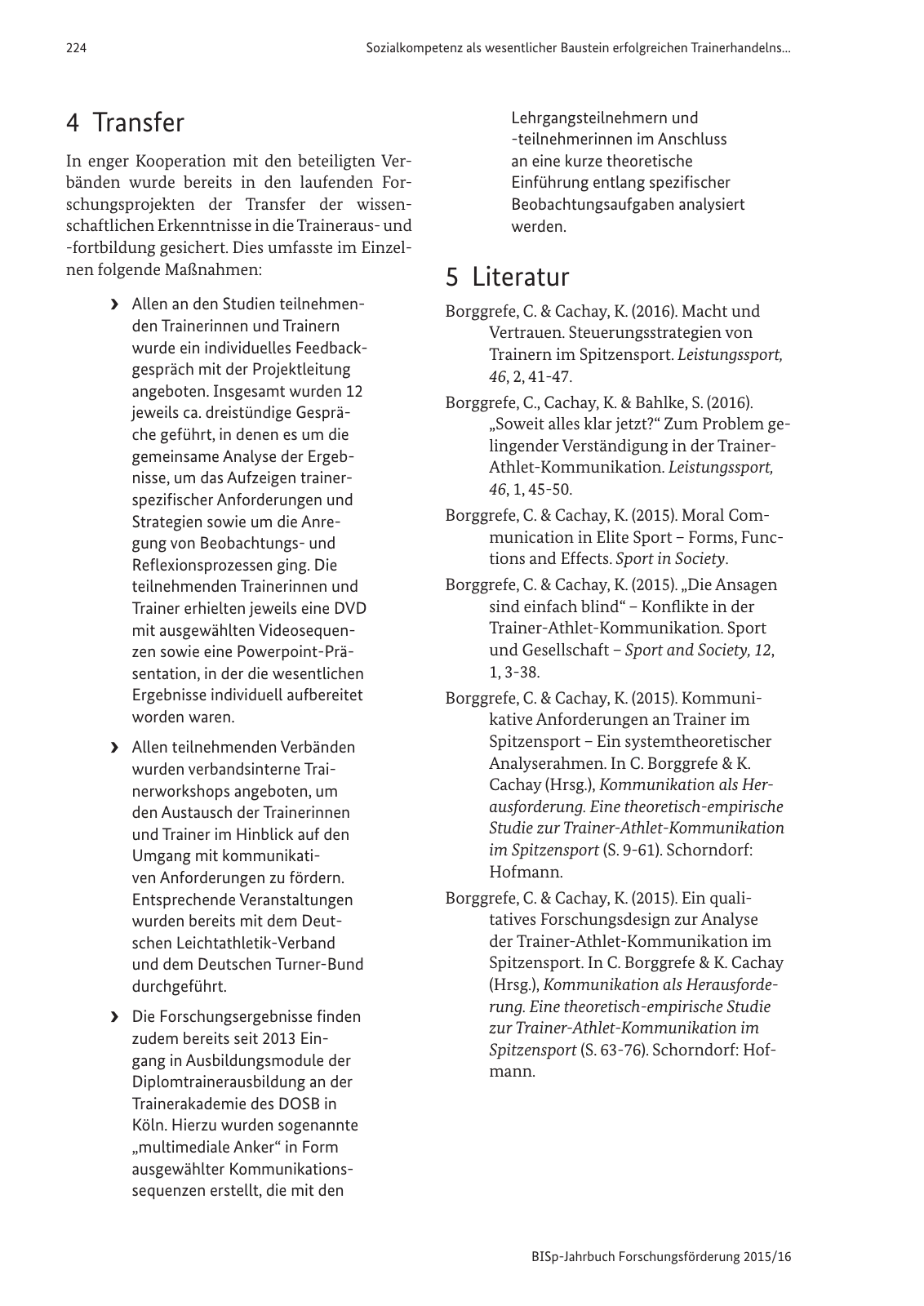 Vorschau BISp-Jahrbuch Forschungsförderung 2015/16 Seite 226
