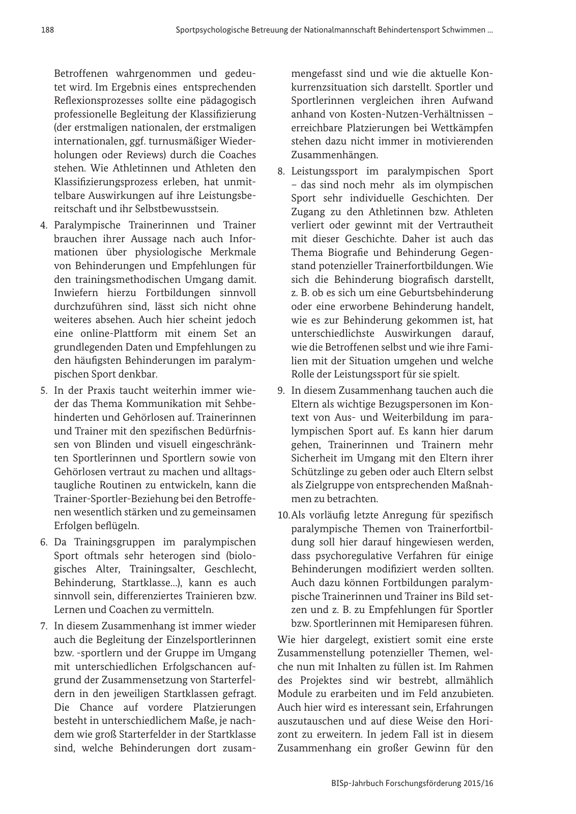 Vorschau BISp-Jahrbuch Forschungsförderung 2015/16 Seite 190