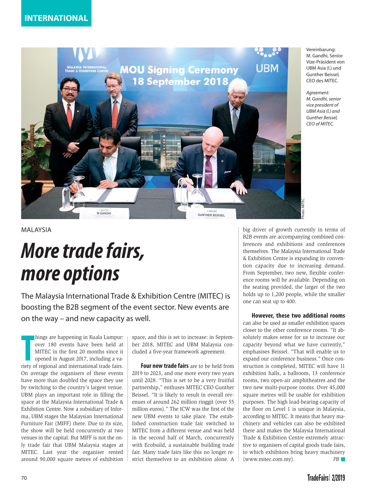 Vorschau TFI Trade-Fairs-International 02/2019 Seite 70