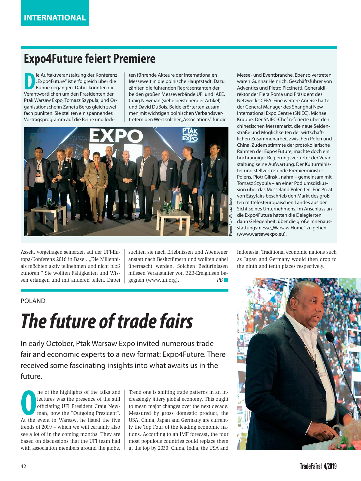 Vorschau TFI Trade-Fairs-International 04/2019 Seite 42