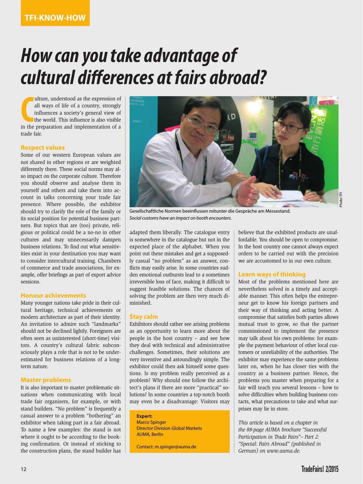 Vorschau TFI Trade-Fairs-International 02/2015 Seite 12