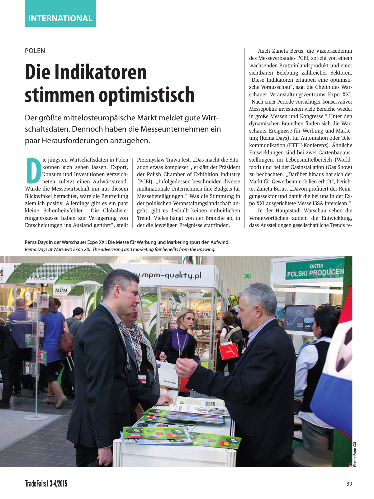 Vorschau TFI Trade-Fairs-International 03-04/2015 Seite 39