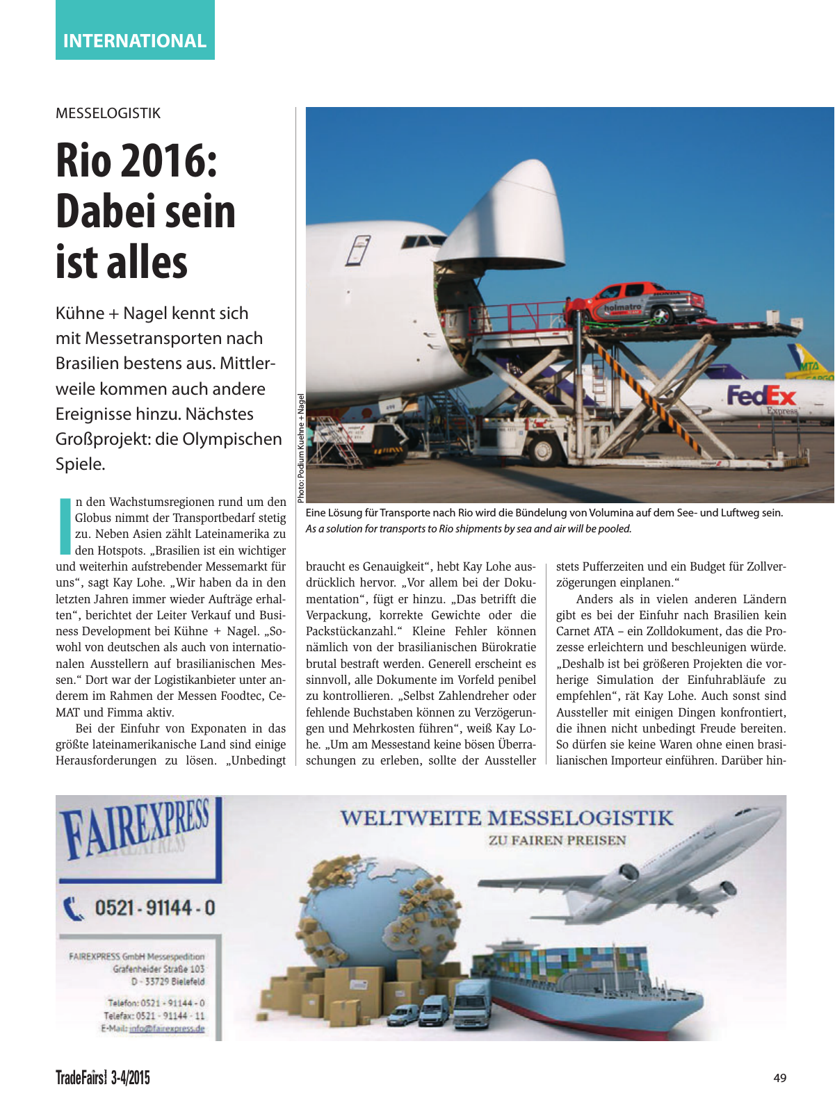Vorschau TFI Trade-Fairs-International 03-04/2015 Seite 49