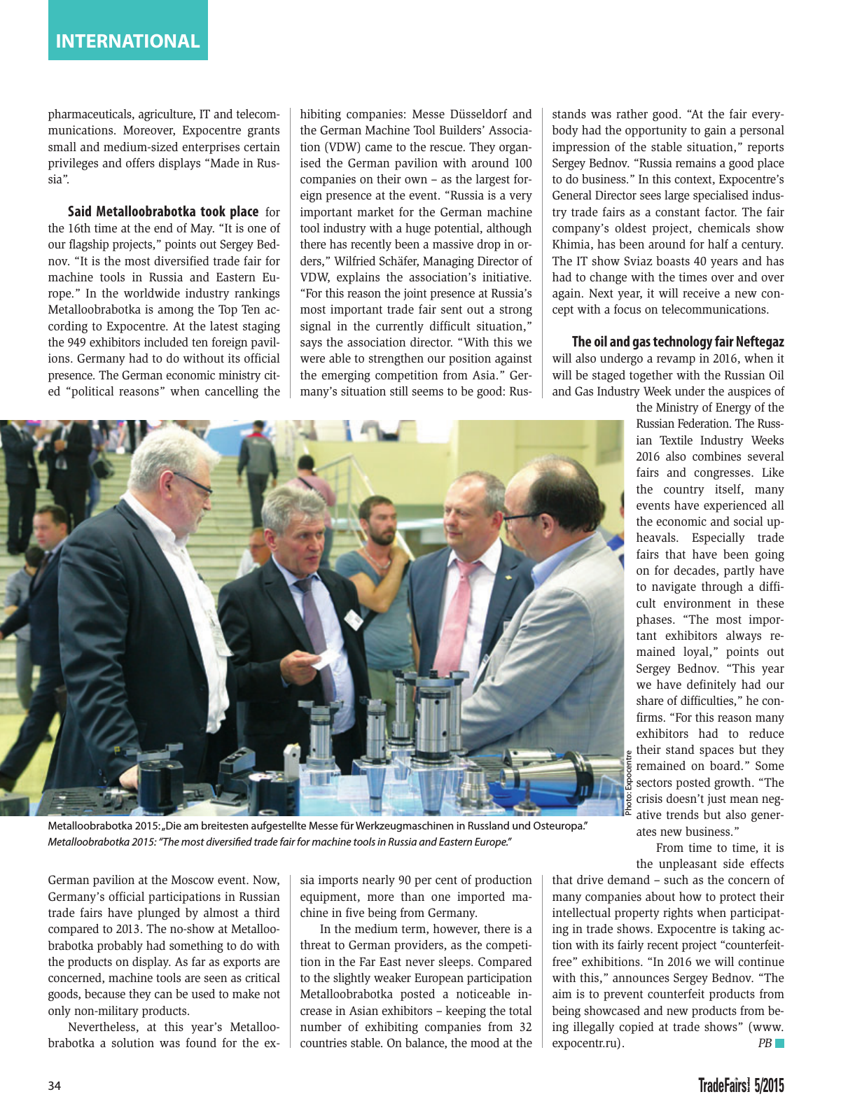 Vorschau TFI Trade-Fairs-International 05/2015 Seite 34