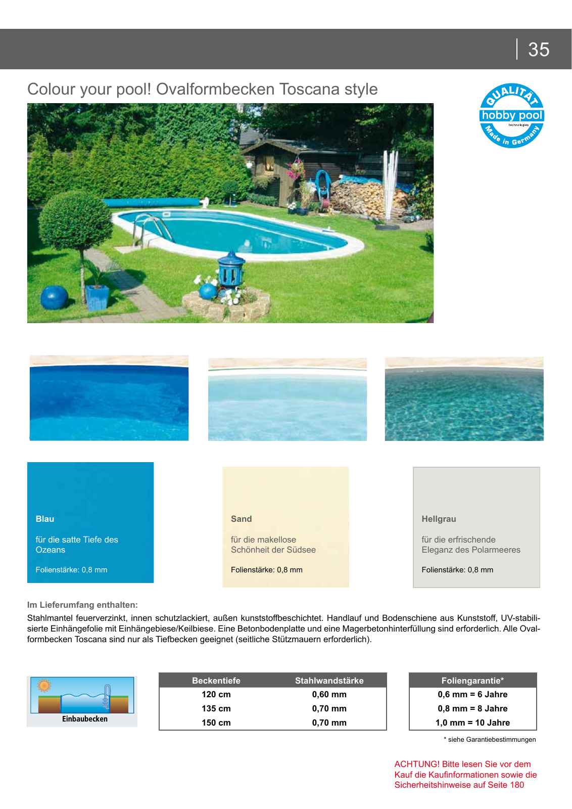Vorschau arcana Schwimmbadkatalog 2016 Seite 35