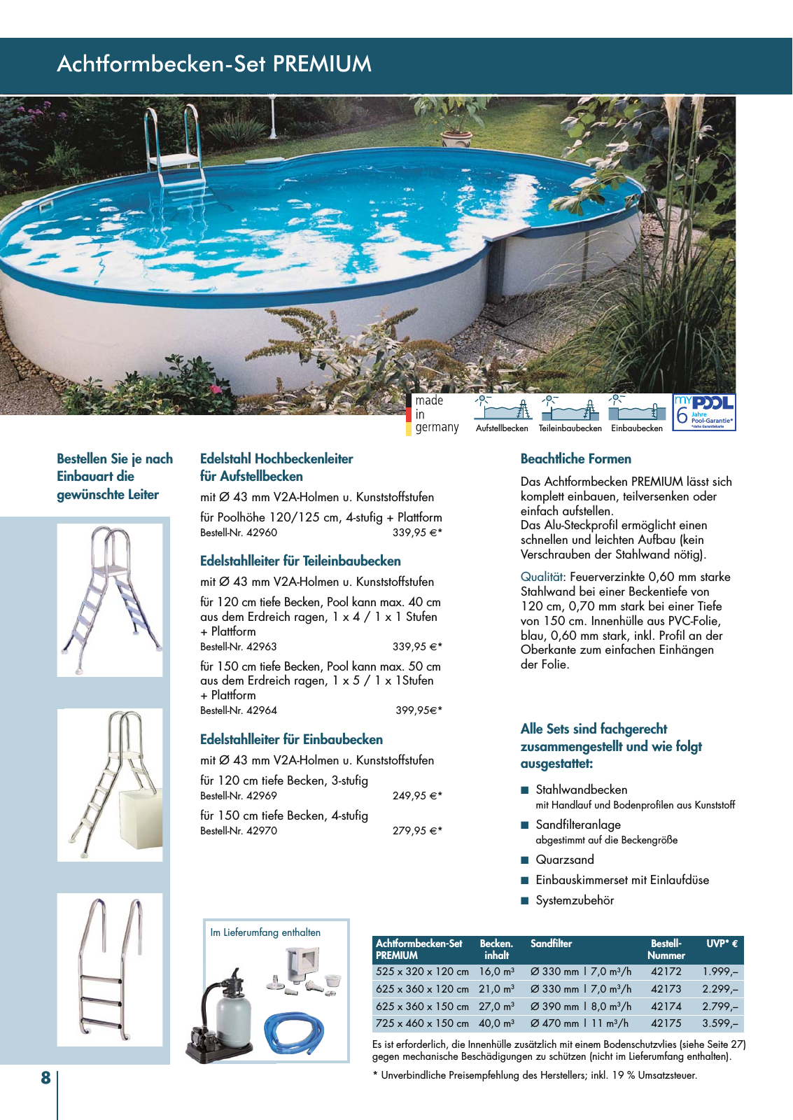 Vorschau myPOOL Schwimmbadkatalog Seite 8