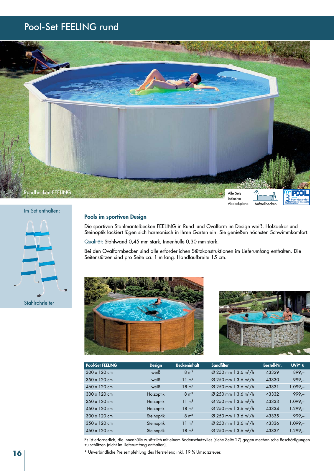 Vorschau myPOOL Schwimmbadkatalog Seite 16