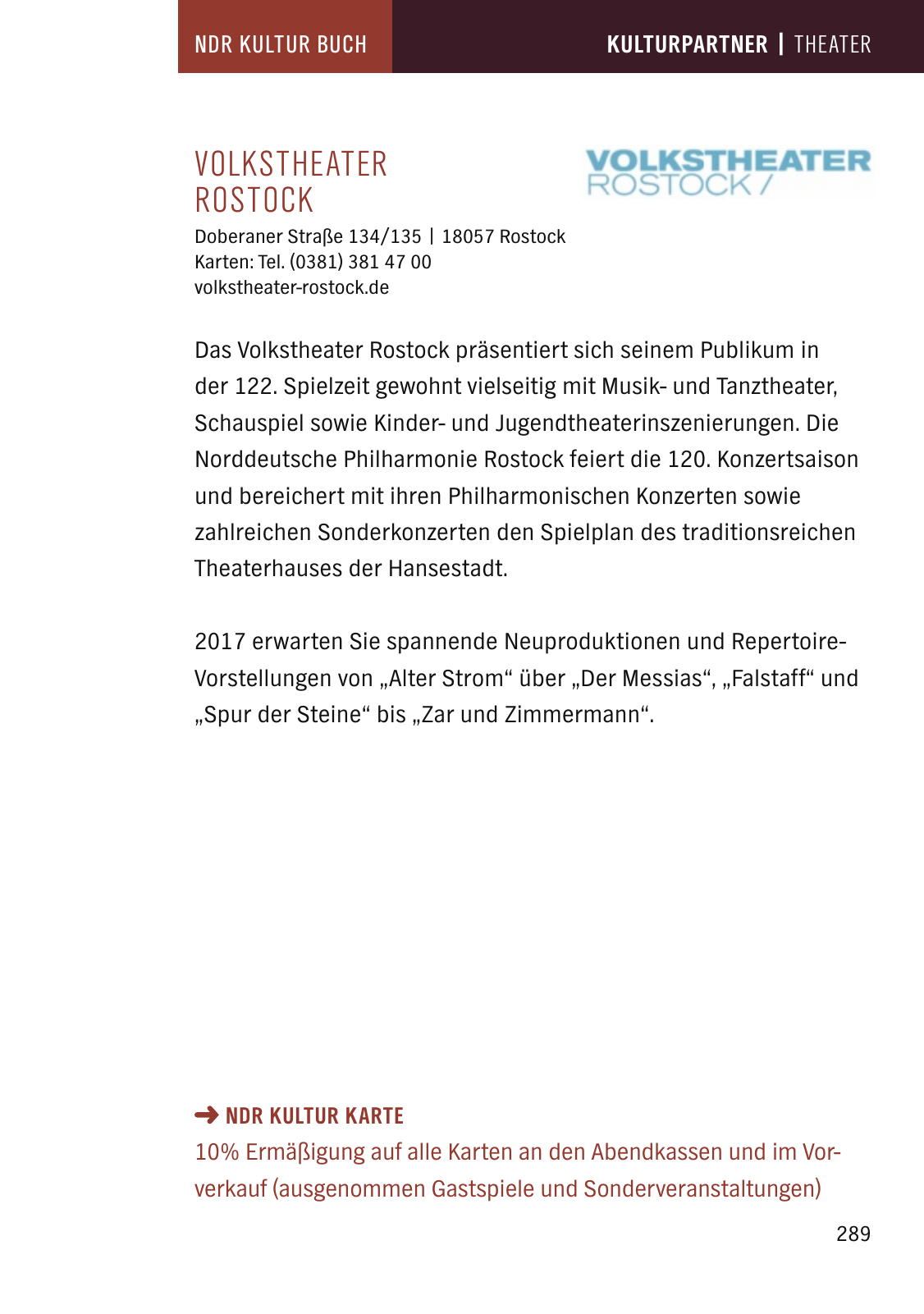 Vorschau NDR Kultur Buch 2017 Seite 291