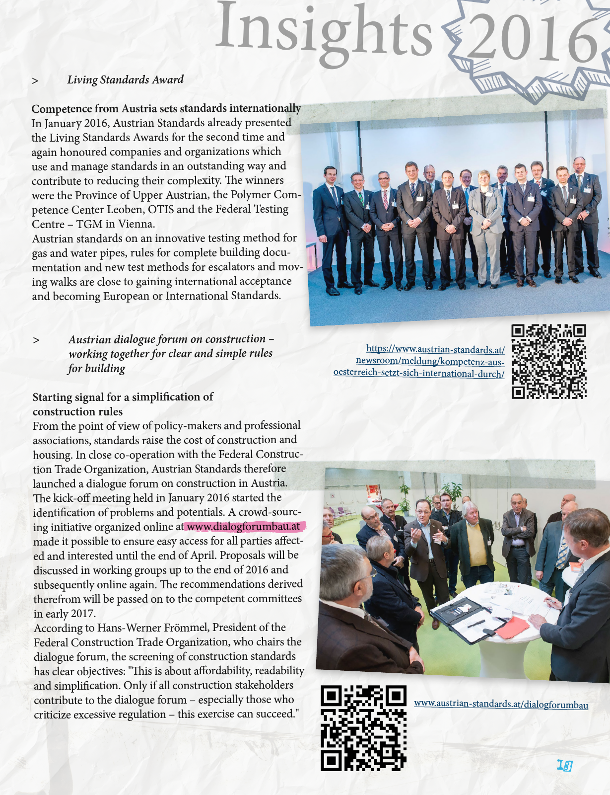 Vorschau Austrian Standards Annual Report 2015 Seite 17