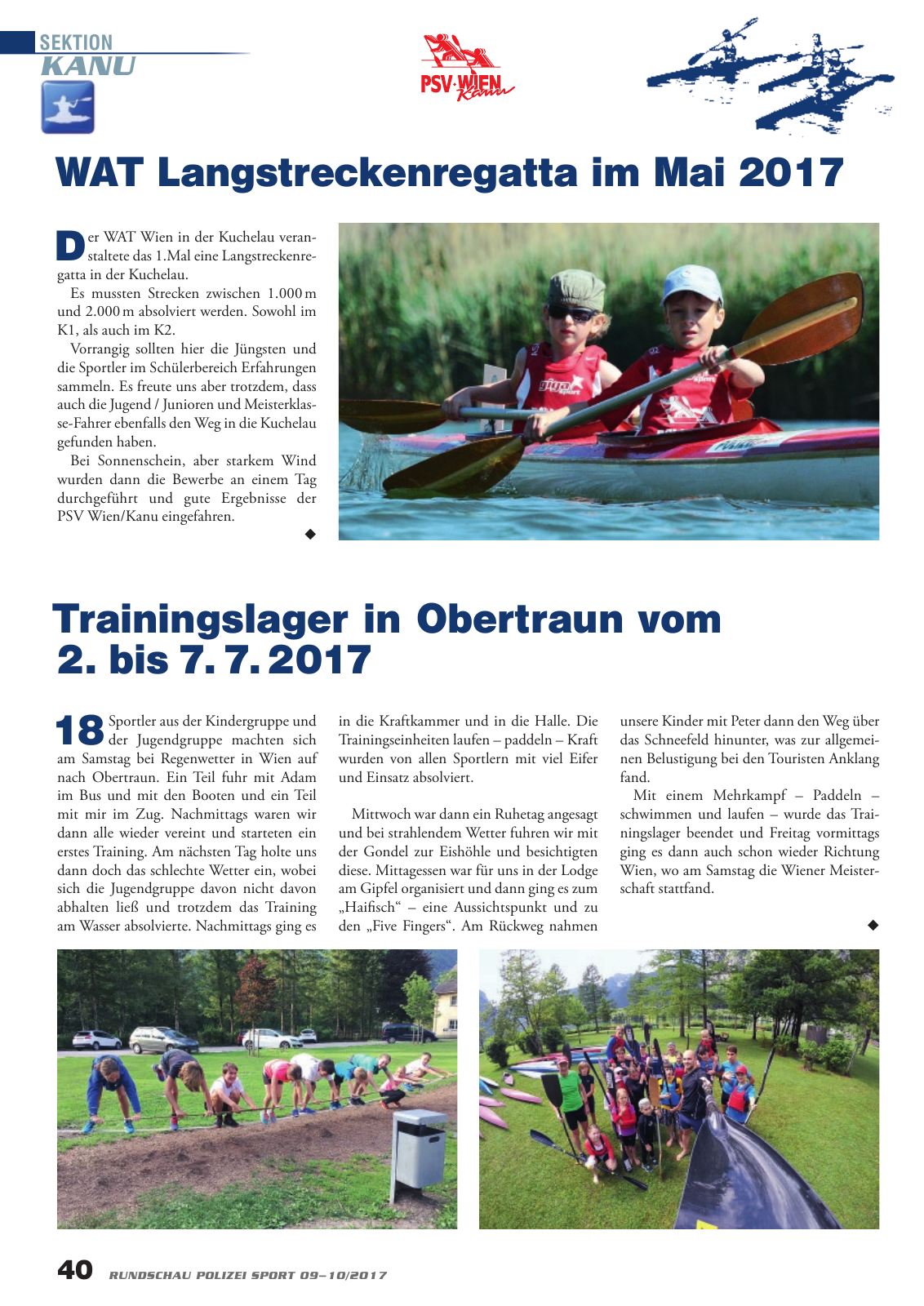 Vorschau Rundschau Polizei Sport 09-10/2017 Seite 40