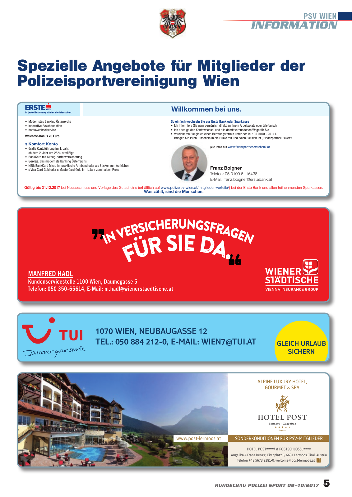Vorschau Rundschau Polizei Sport 09-10/2017 Seite 5