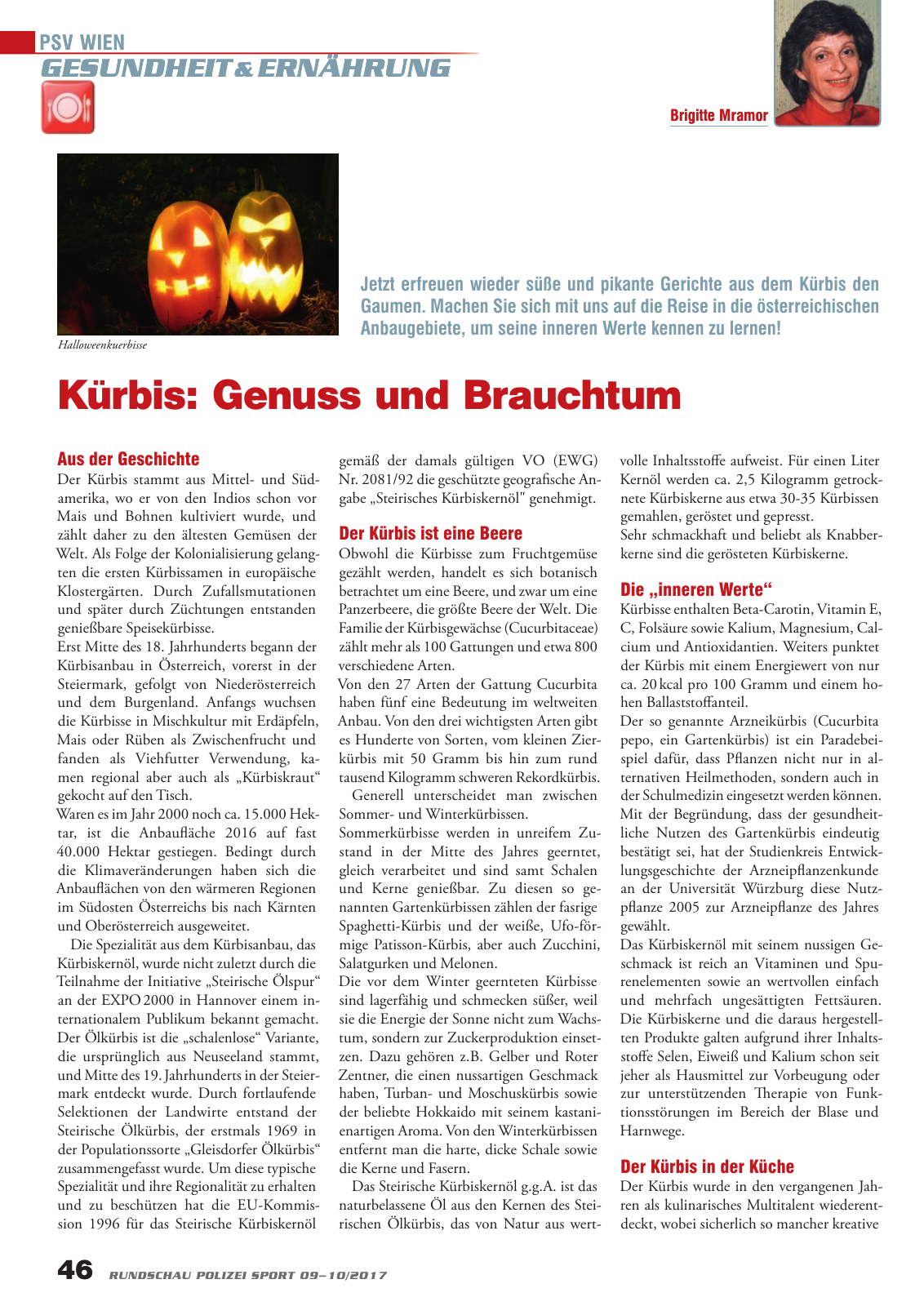 Vorschau Rundschau Polizei Sport 09-10/2017 Seite 46