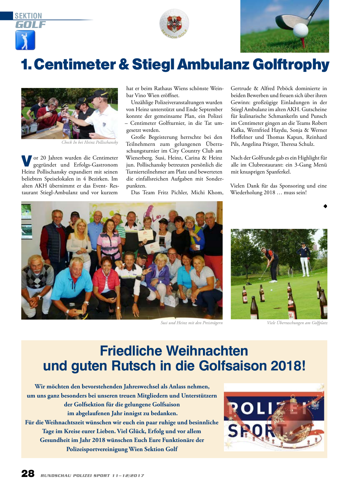 Vorschau Rundschau Polizei Sport 11-12/2017 Seite 28
