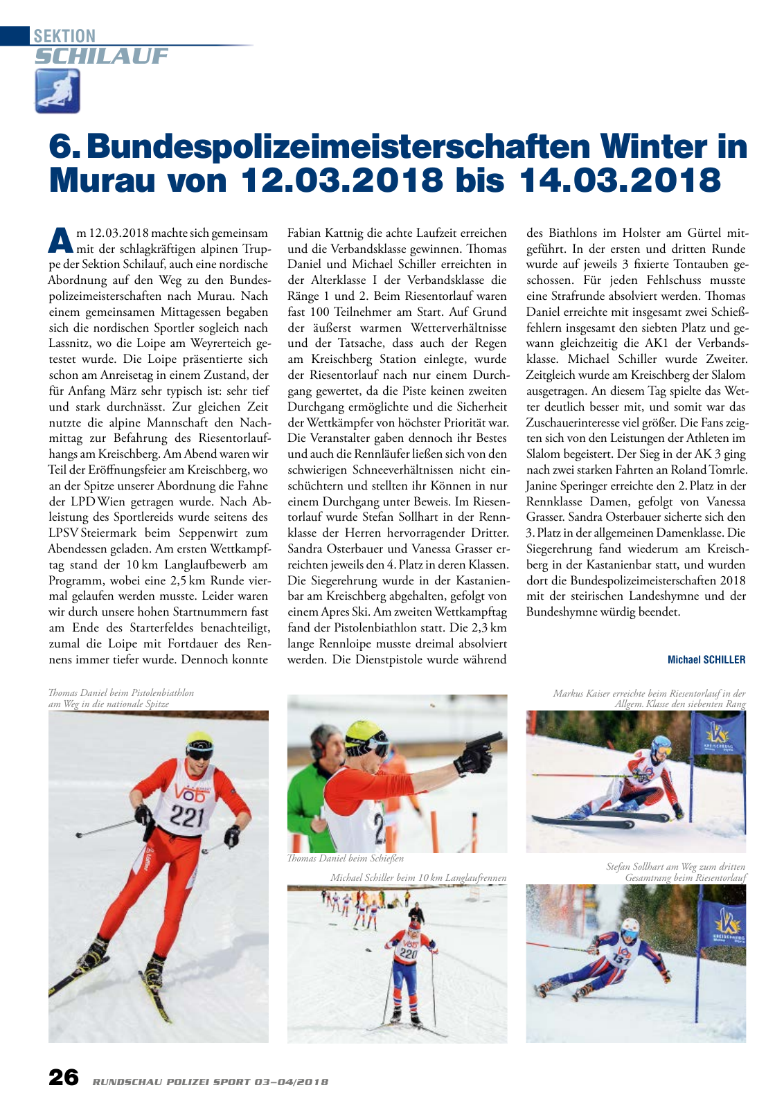 Vorschau Rundschau Polizei Sport 03-04/2018 Seite 26