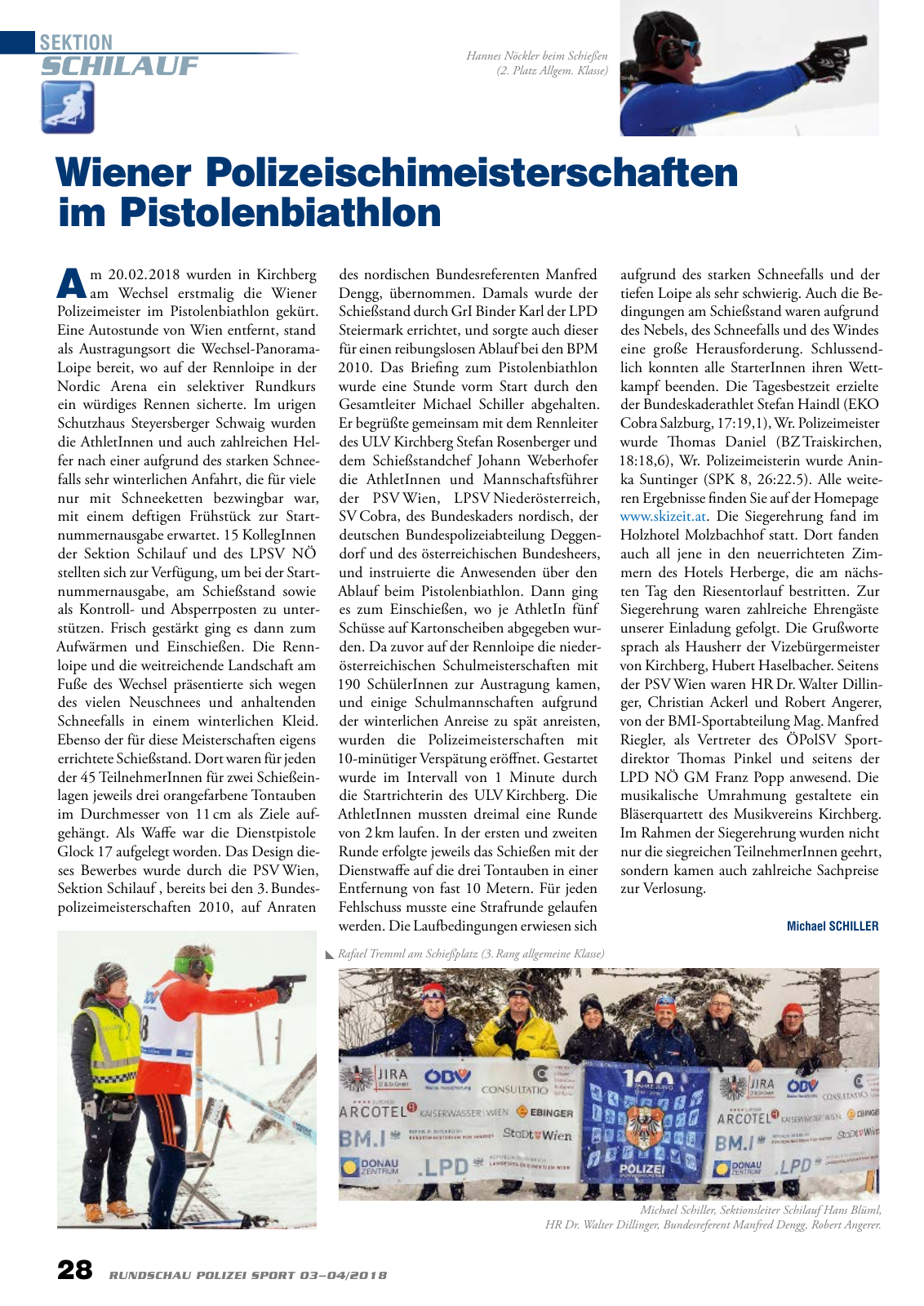 Vorschau Rundschau Polizei Sport 03-04/2018 Seite 28