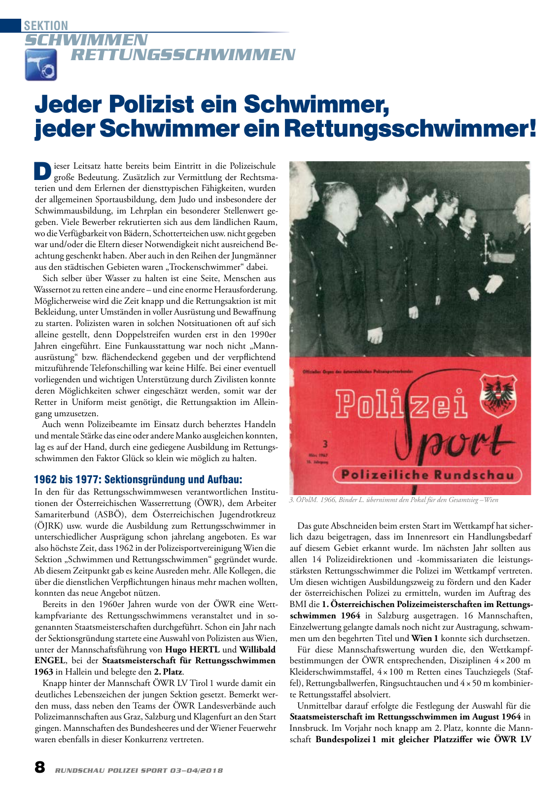 Vorschau Rundschau Polizei Sport 03-04/2018 Seite 8