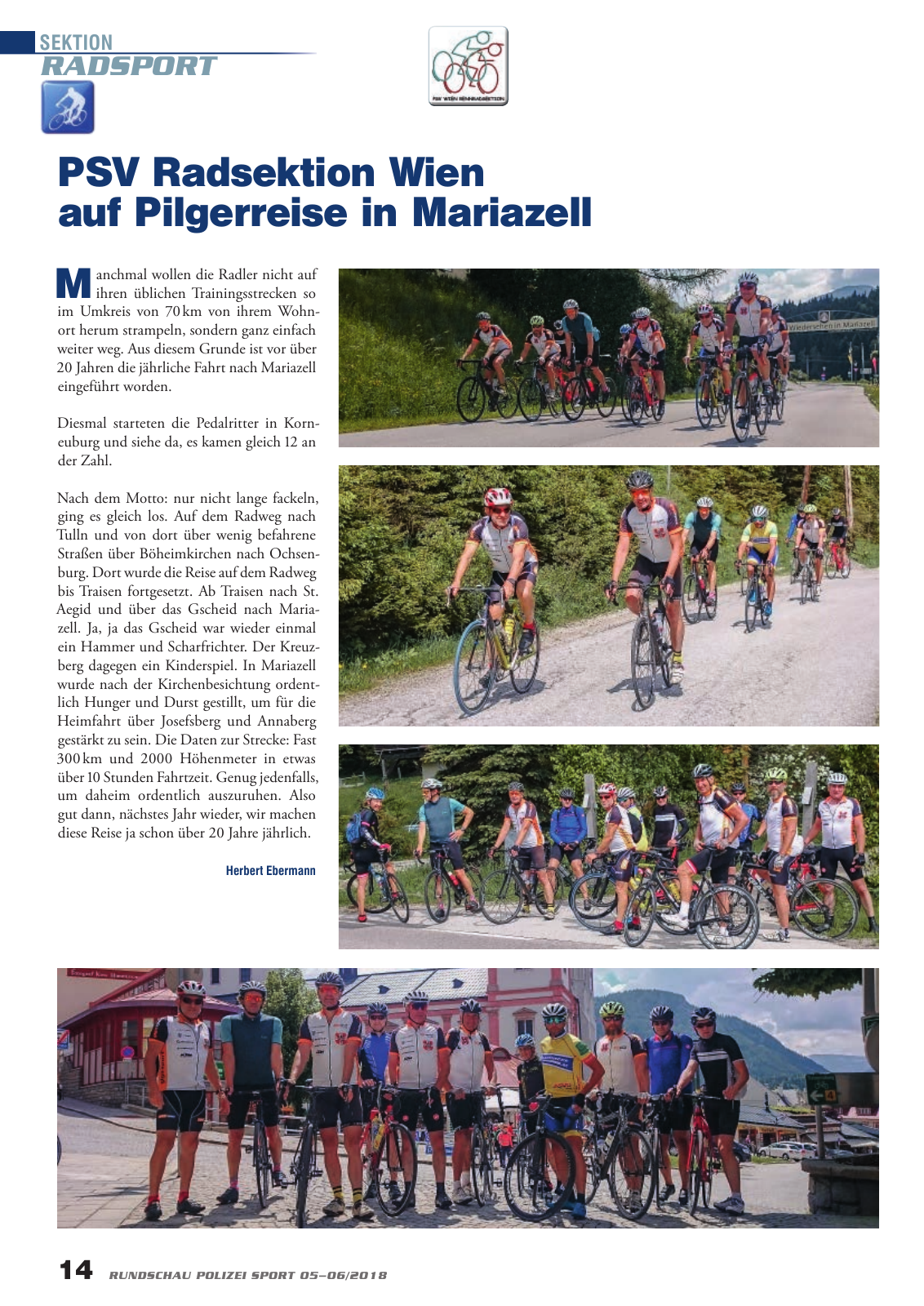 Vorschau Rundschau Polizei Sport 05-06/2018 Seite 14