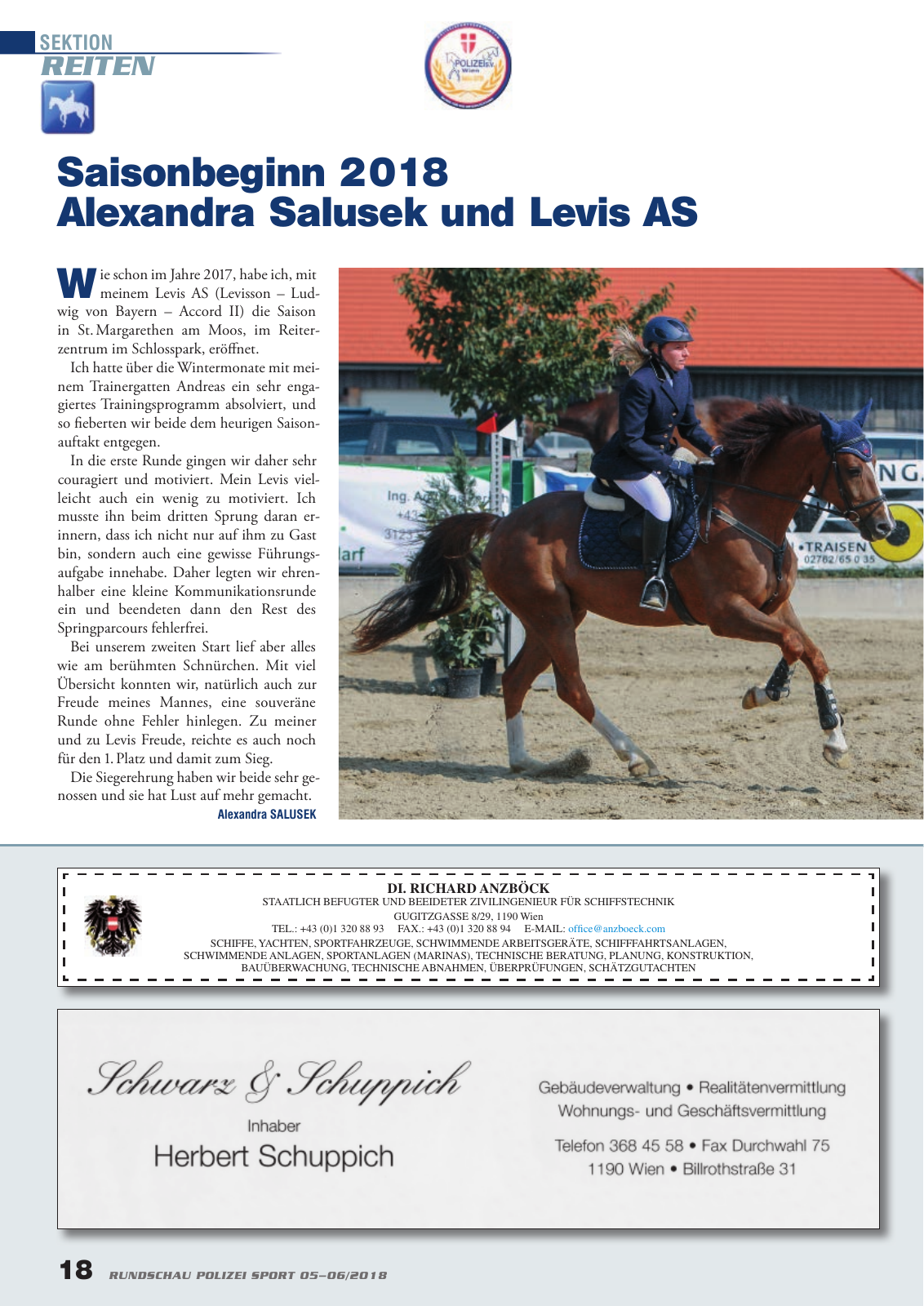 Vorschau Rundschau Polizei Sport 05-06/2018 Seite 18