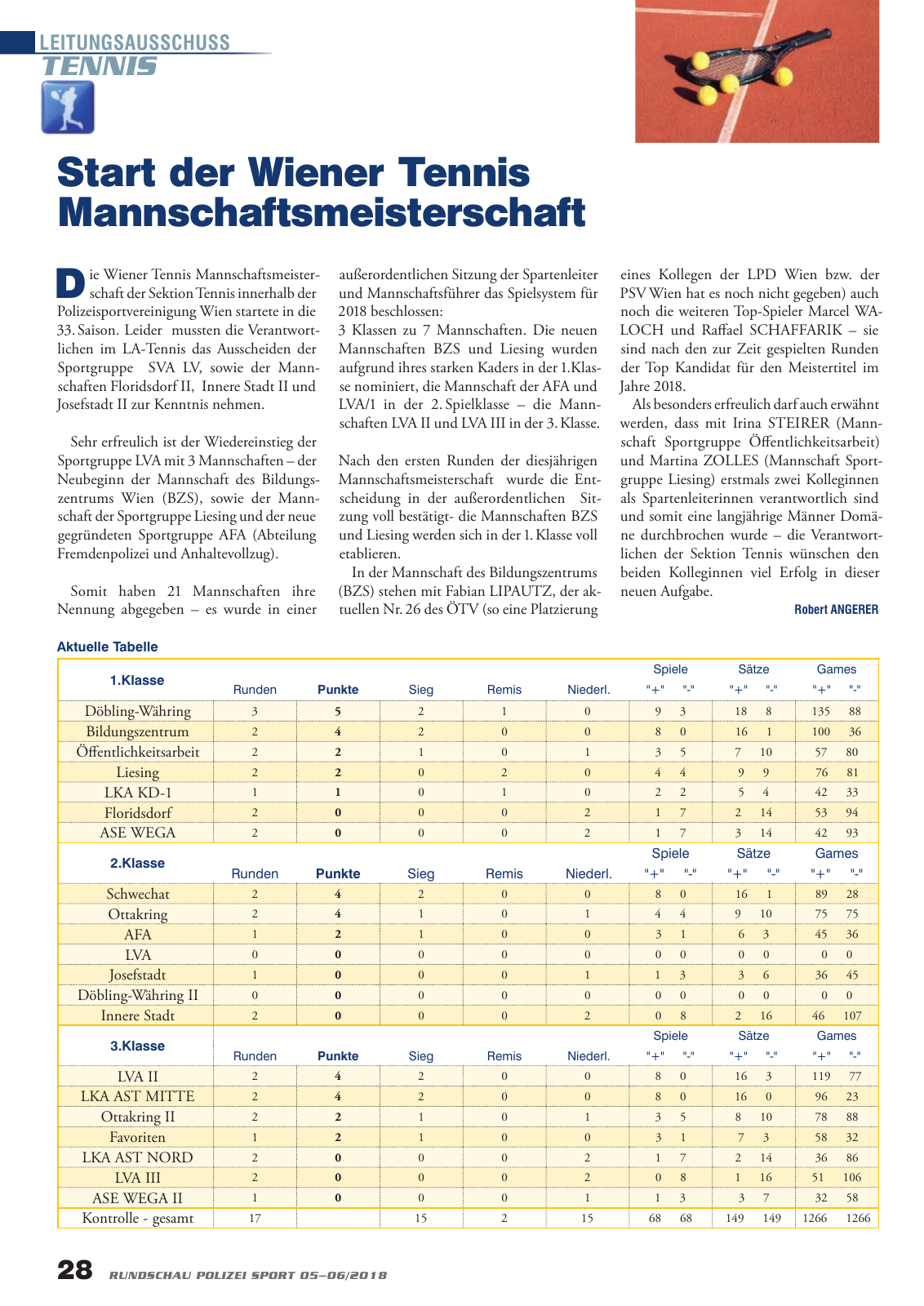 Vorschau Rundschau Polizei Sport 05-06/2018 Seite 28