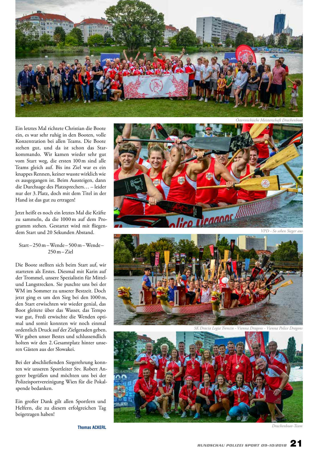 Vorschau Rundschau Polizei Sport 09-10/2018 Seite 21