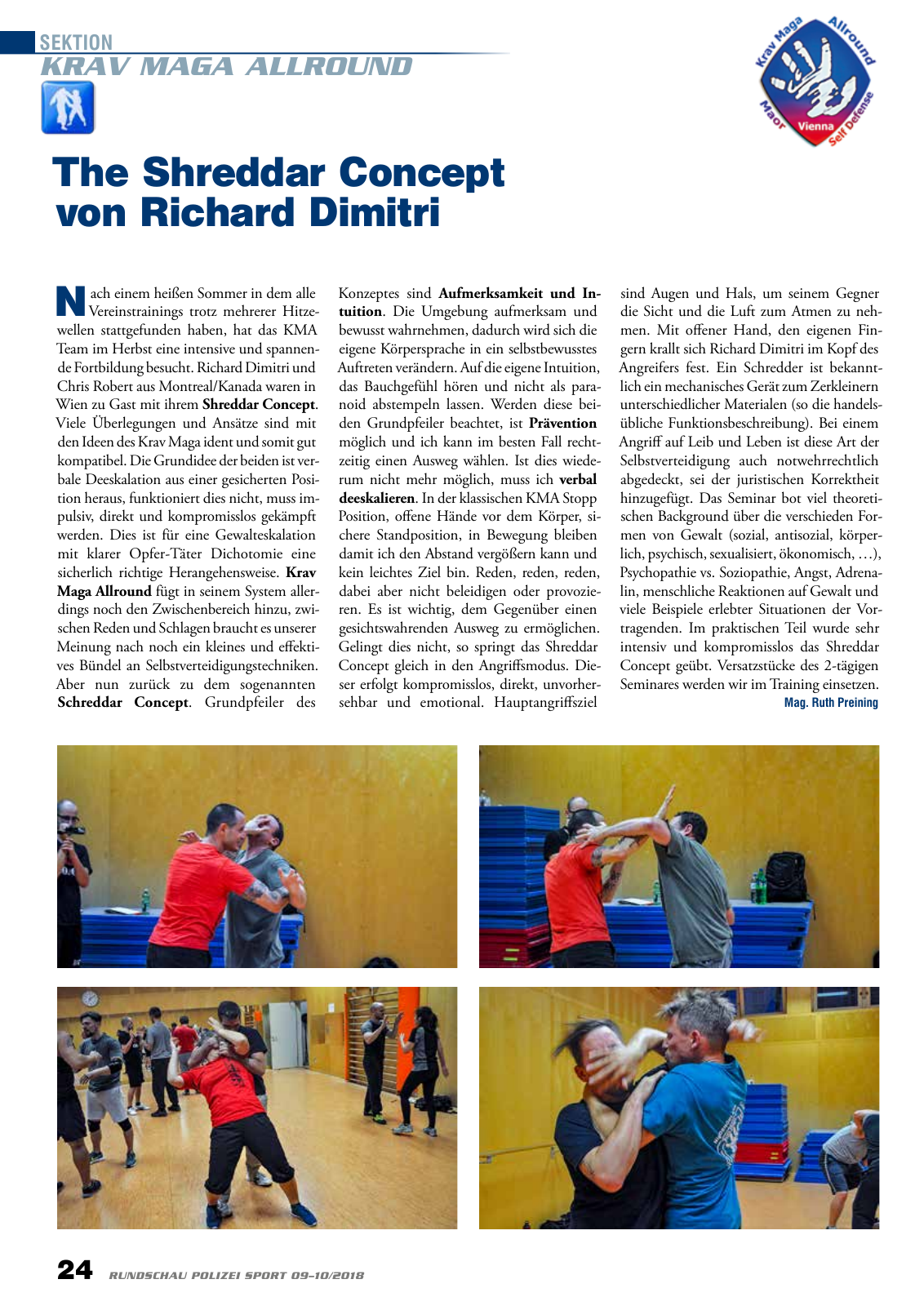 Vorschau Rundschau Polizei Sport 09-10/2018 Seite 24