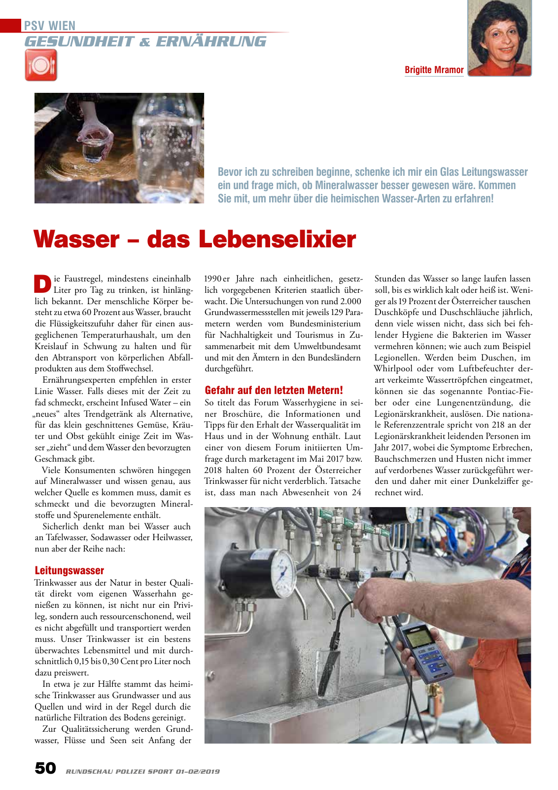 Vorschau Rundschau Polizei Sport 01-02/2019 Seite 50