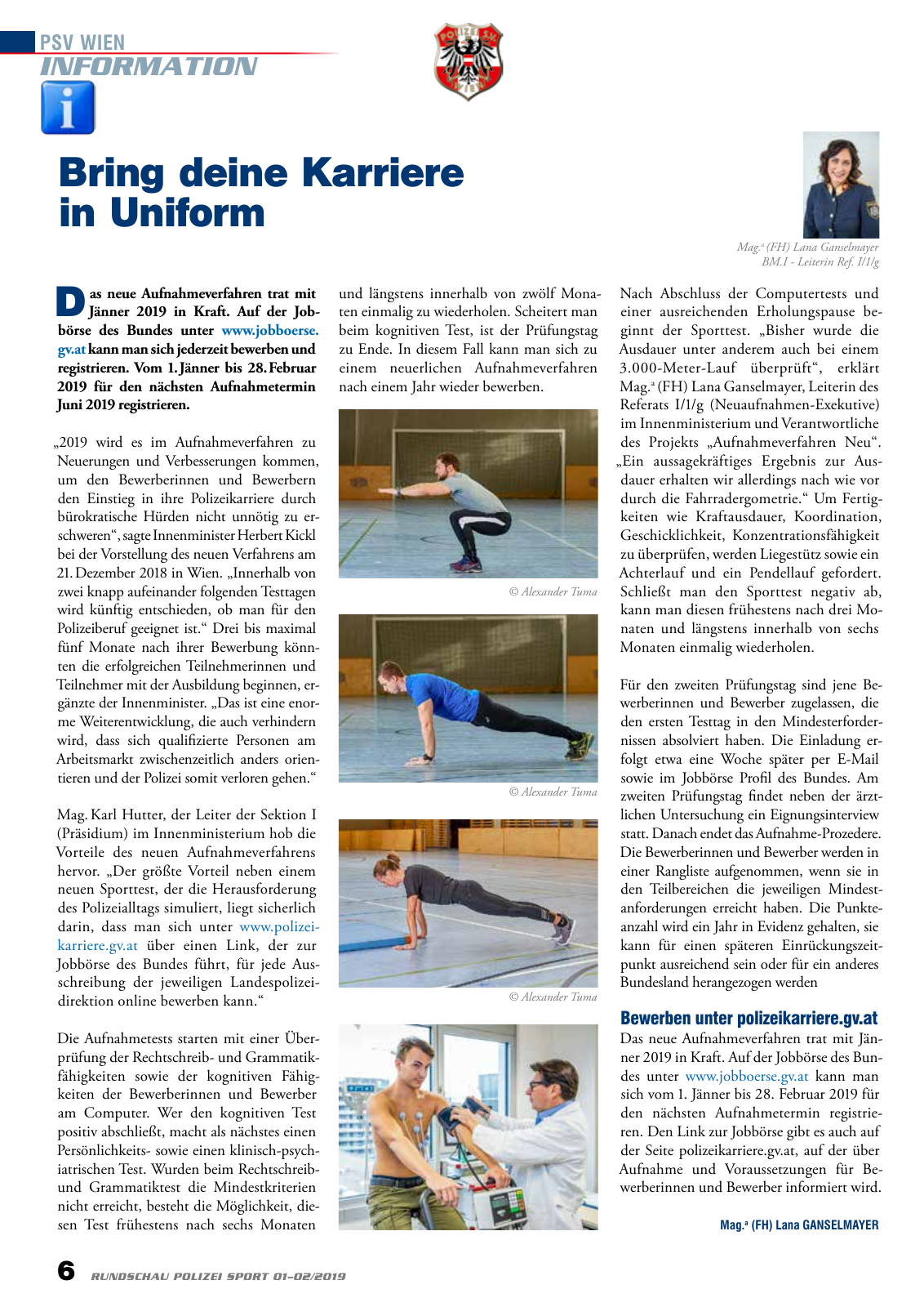 Vorschau Rundschau Polizei Sport 01-02/2019 Seite 6