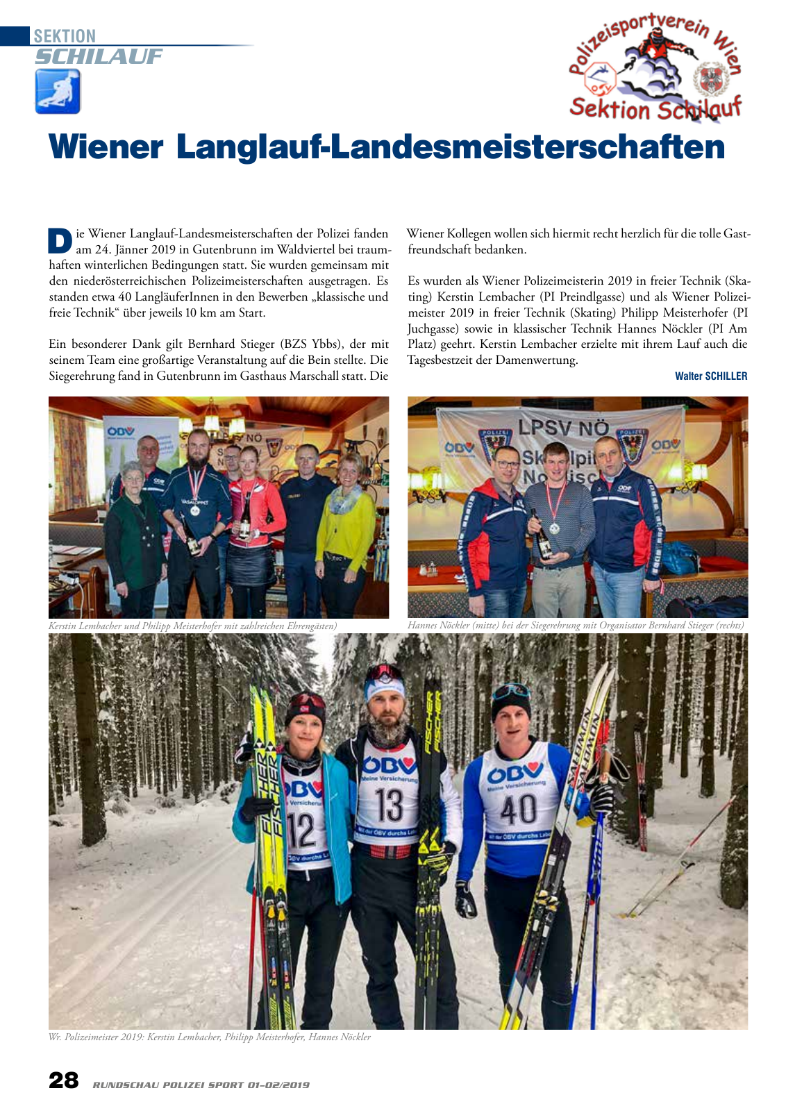 Vorschau Rundschau Polizei Sport 01-02/2019 Seite 28