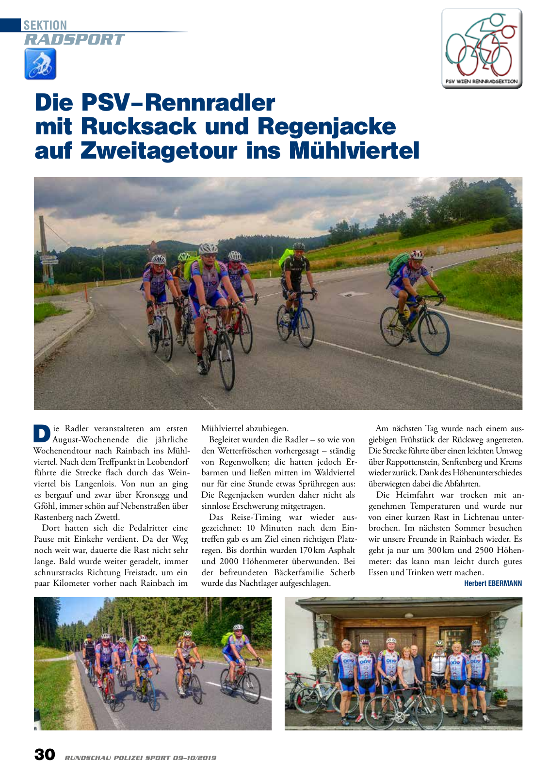 Vorschau Rundschau Polizei Sport 09-10/2019 Seite 30