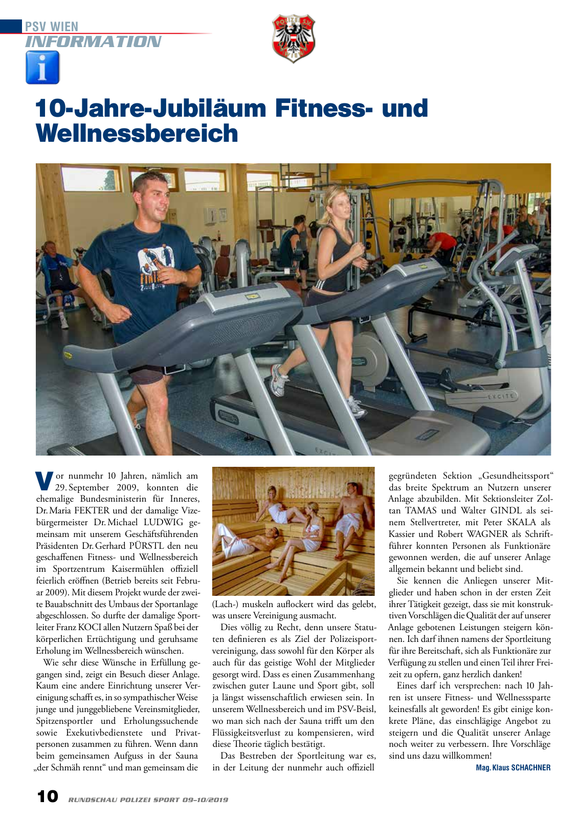 Vorschau Rundschau Polizei Sport 09-10/2019 Seite 10