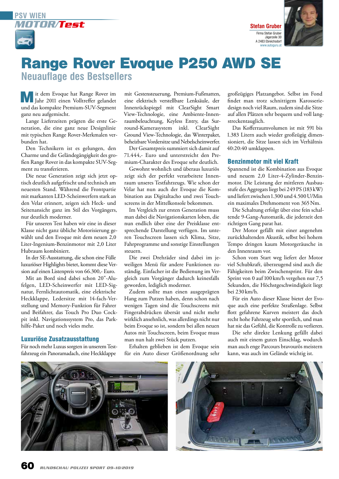 Vorschau Rundschau Polizei Sport 09-10/2019 Seite 60