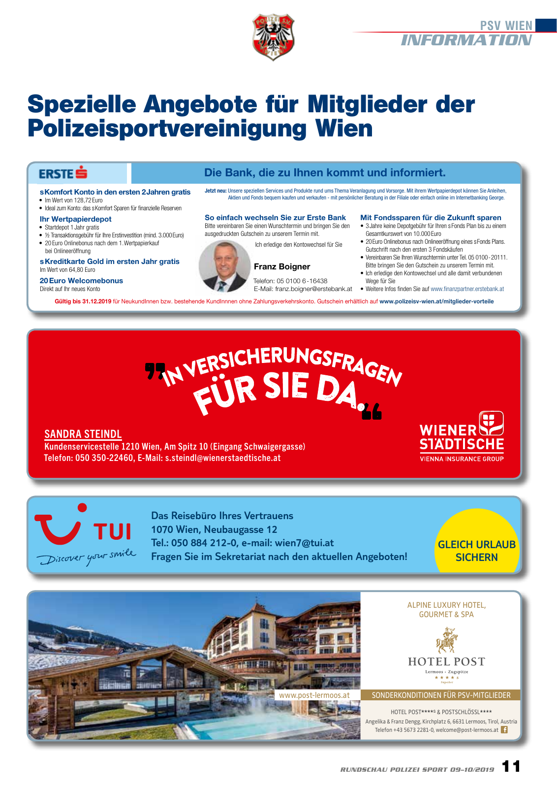 Vorschau Rundschau Polizei Sport 09-10/2019 Seite 11