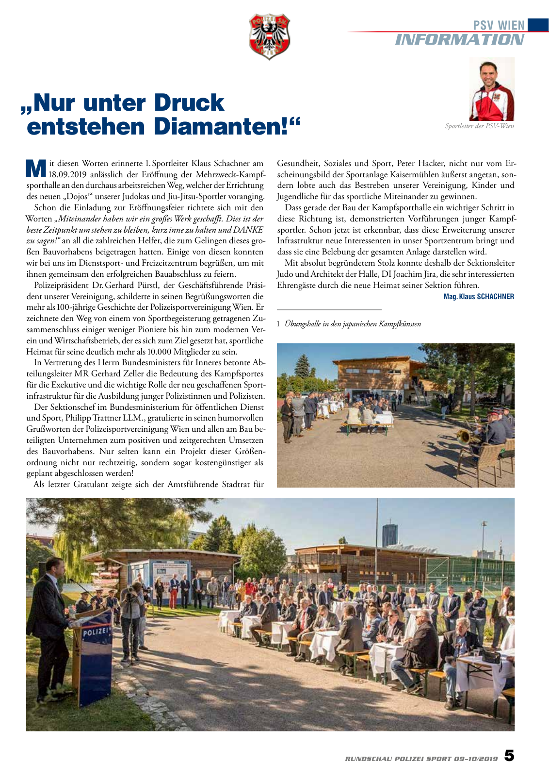 Vorschau Rundschau Polizei Sport 09-10/2019 Seite 5