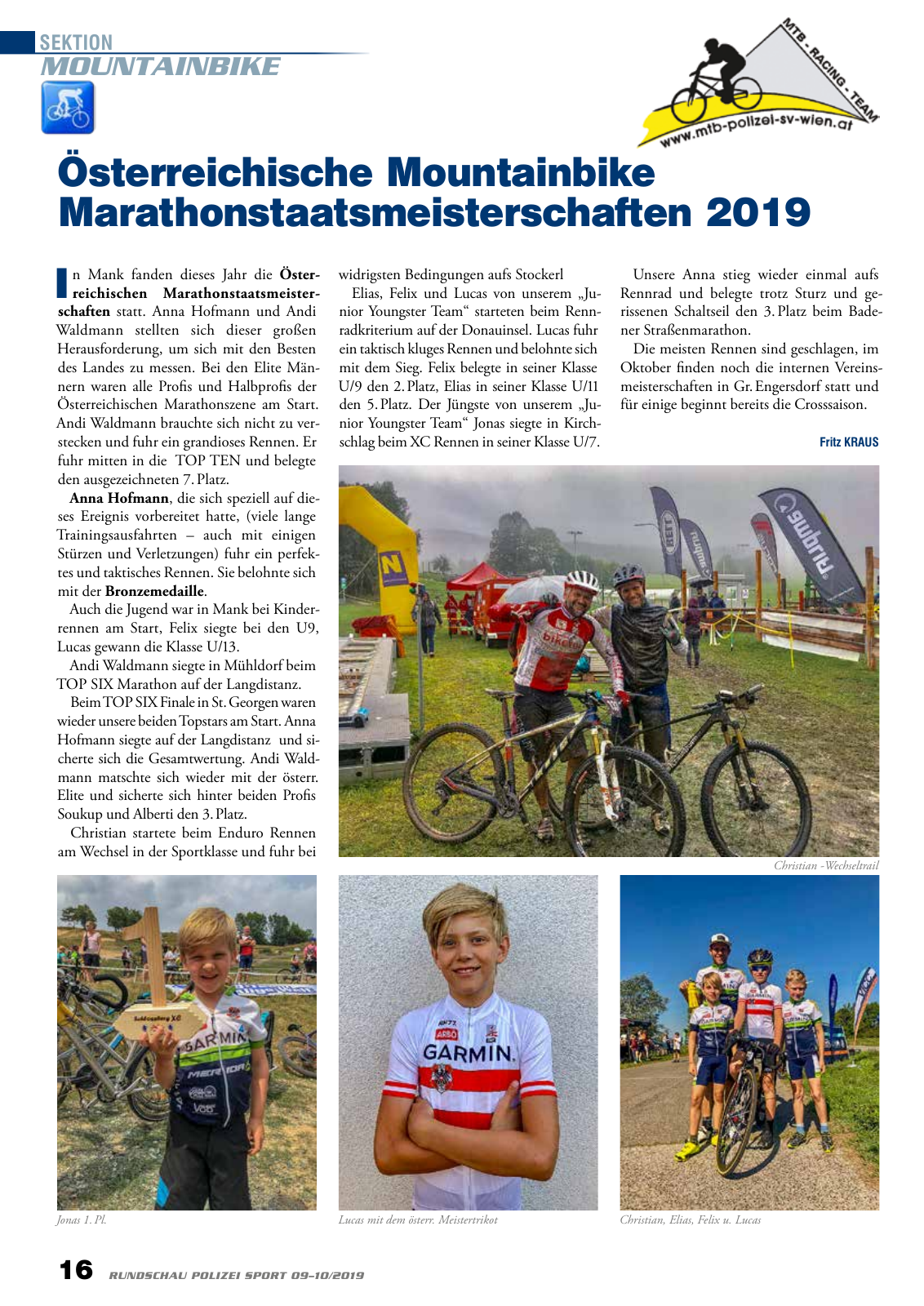 Vorschau Rundschau Polizei Sport 09-10/2019 Seite 16